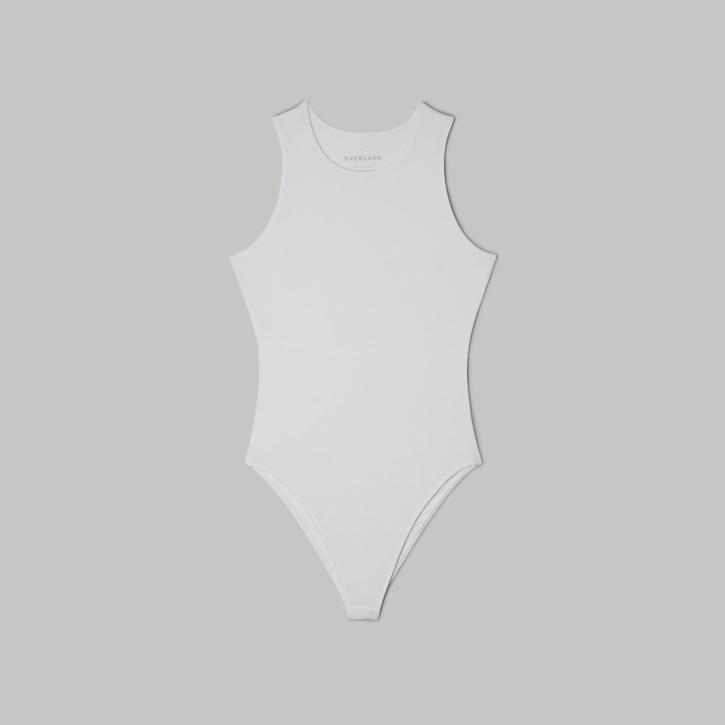 The Long-Sleeve V-Neck Bodysuit White – Everlane