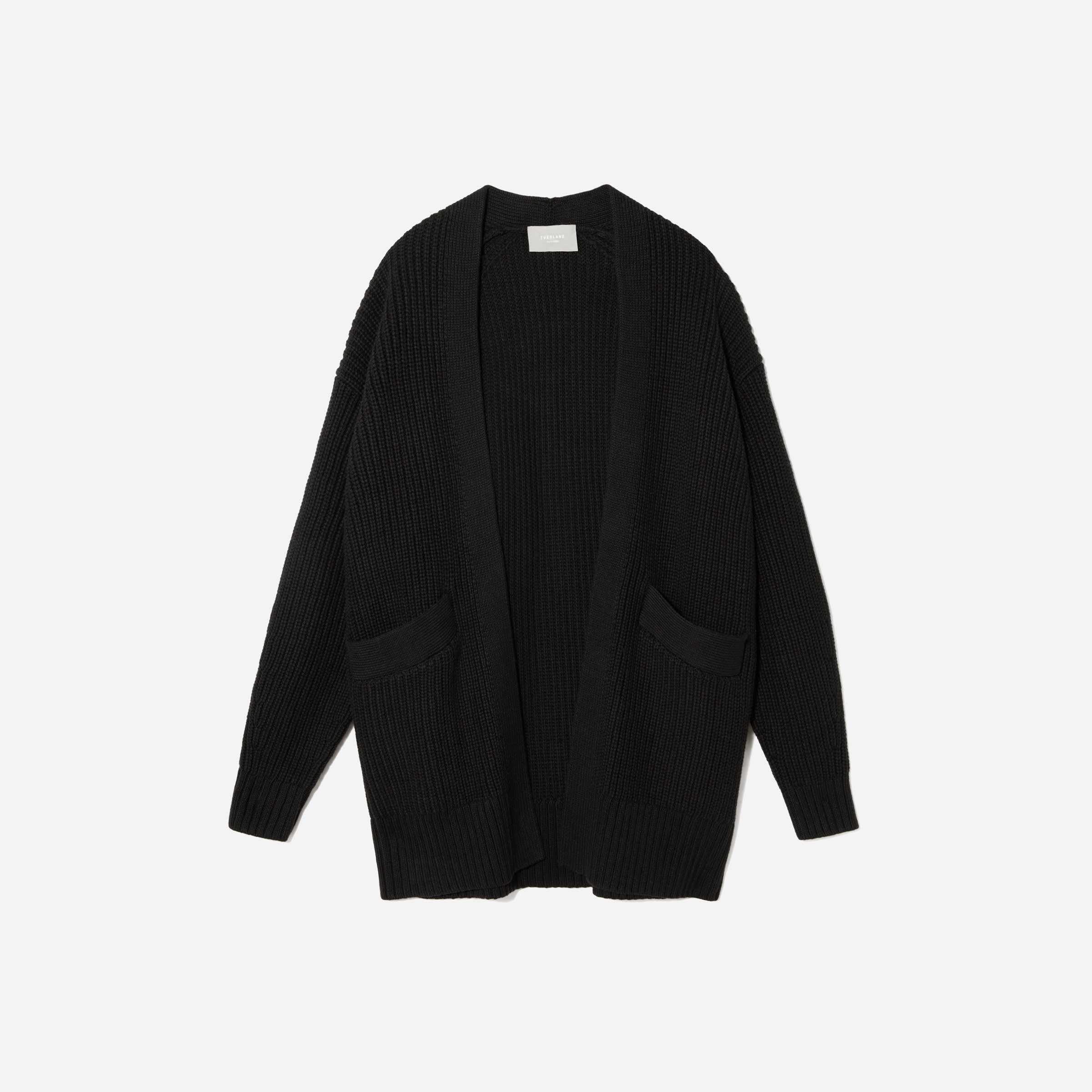 Everlane black sale cardigan