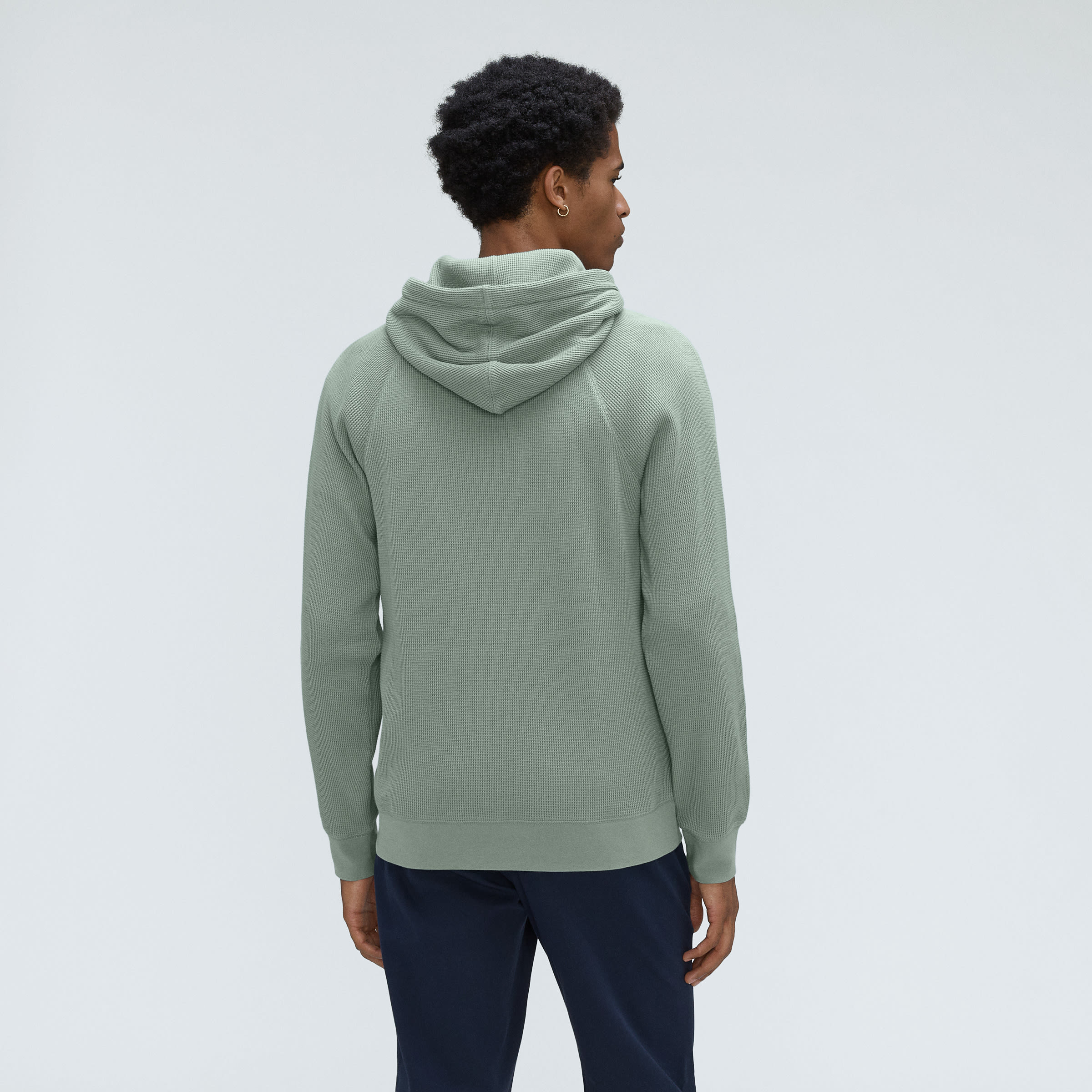 The Waffle-Knit Hoodie Lily Pad – Everlane