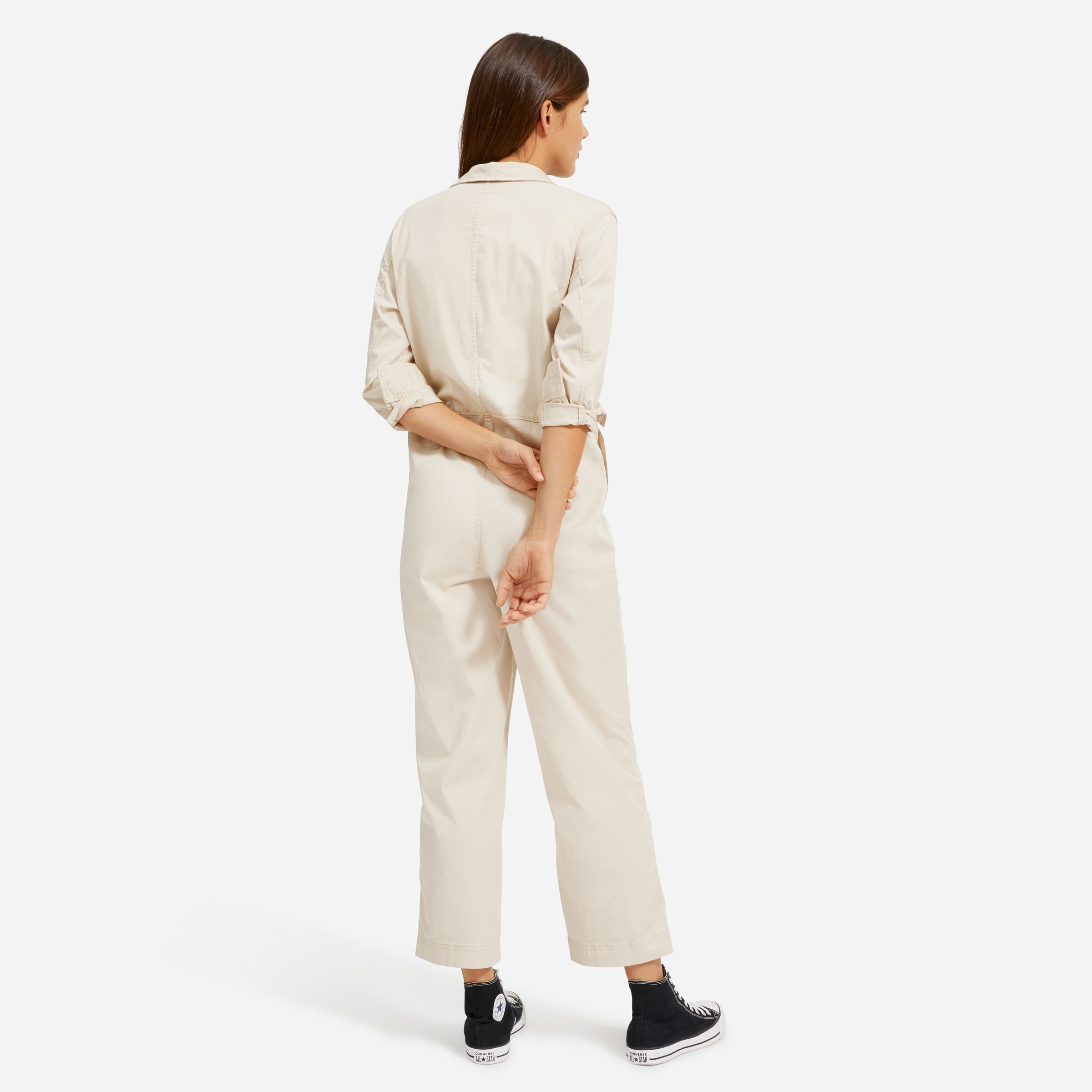 Everlane white jumpsuit clearance
