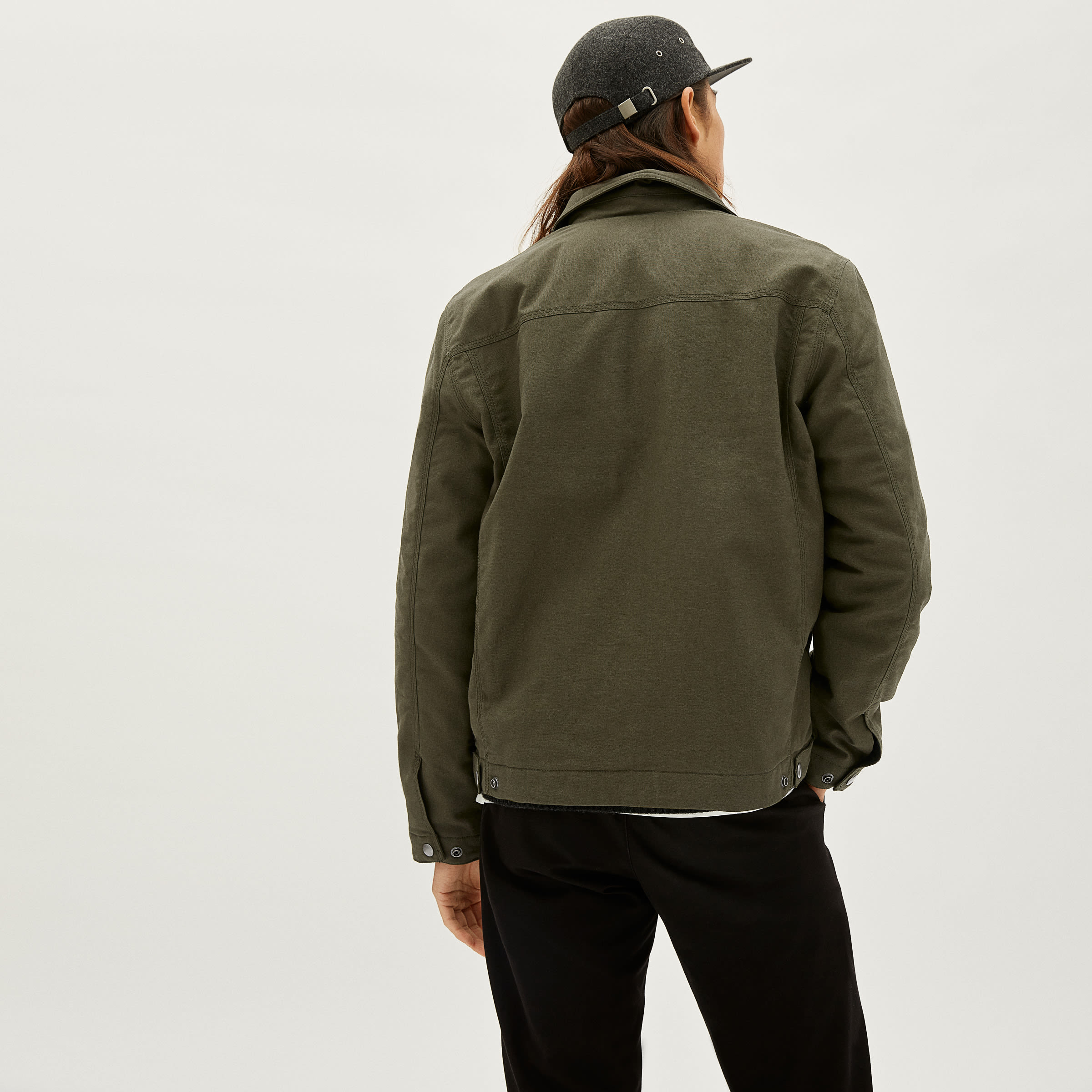 filled canvas jacket