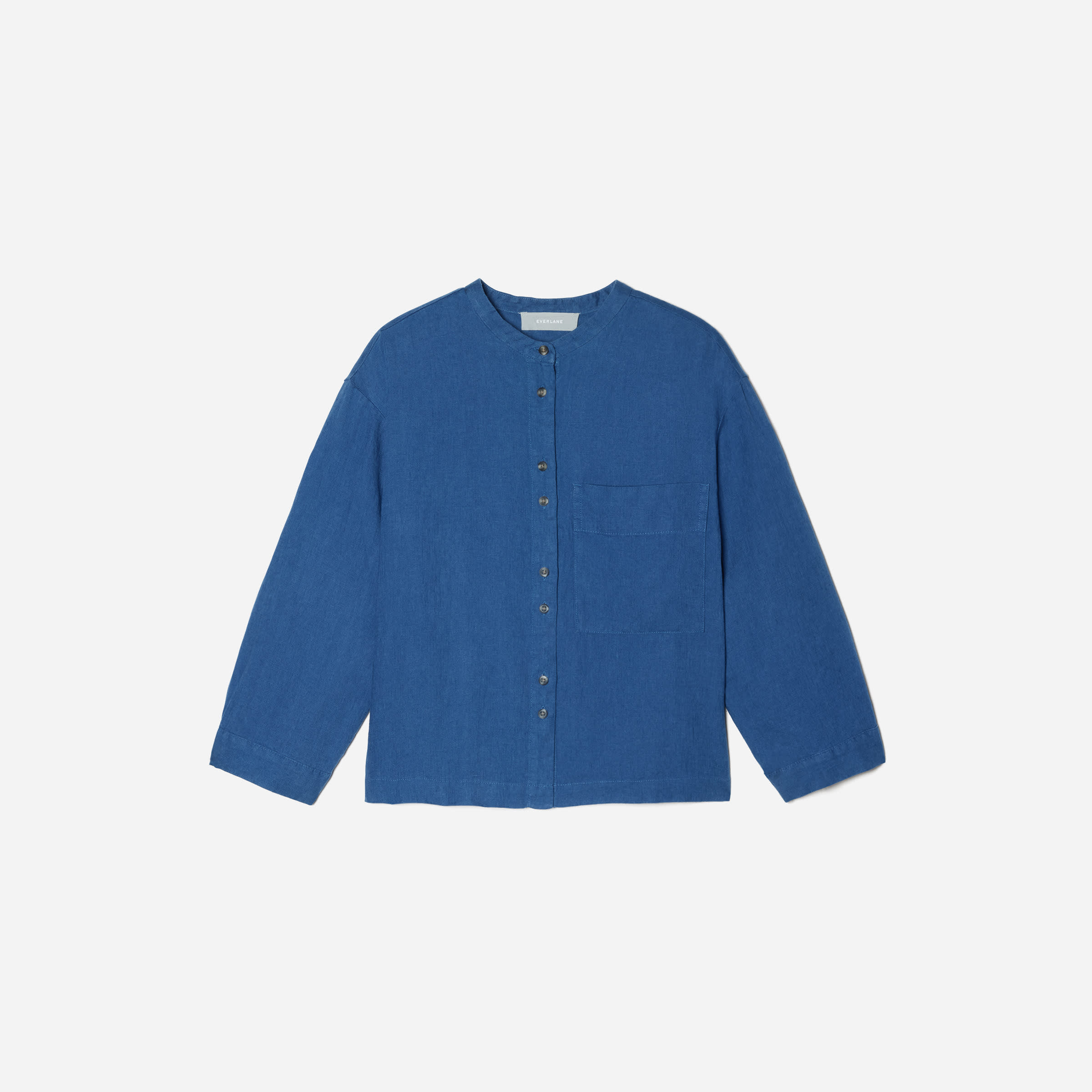 Linen Billow Blouse Deep Blue – Everlane