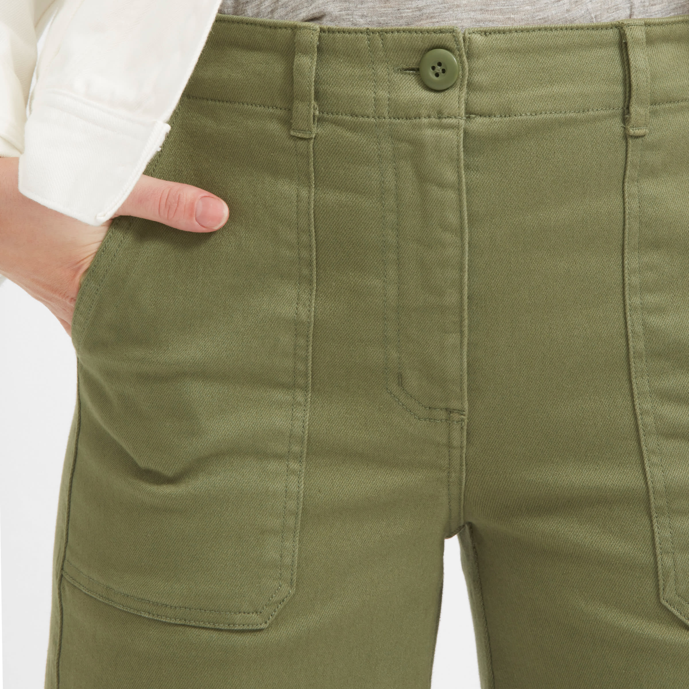 The Wide Leg Crop Utility Pant Surplus Everlane