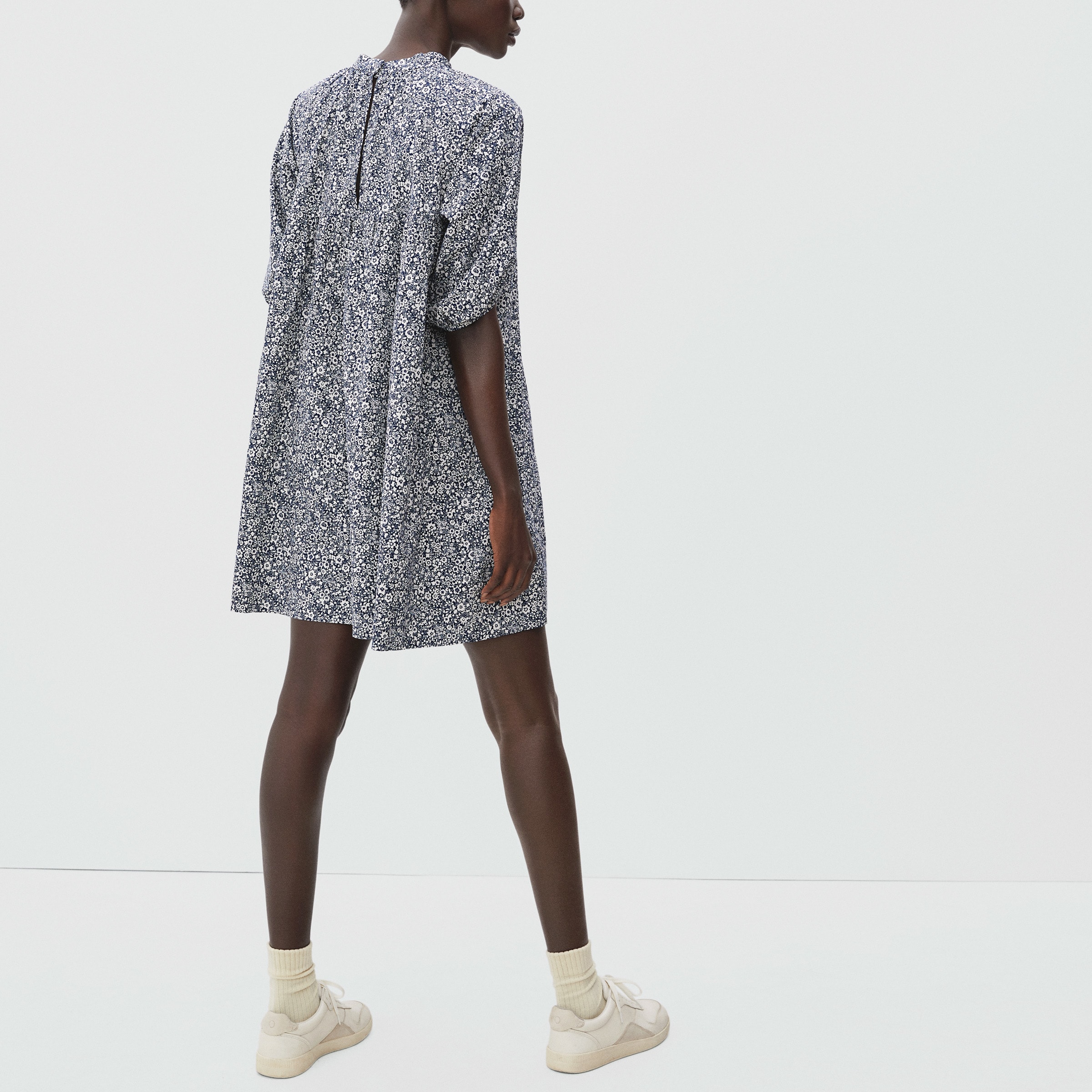 black dress over white shirt