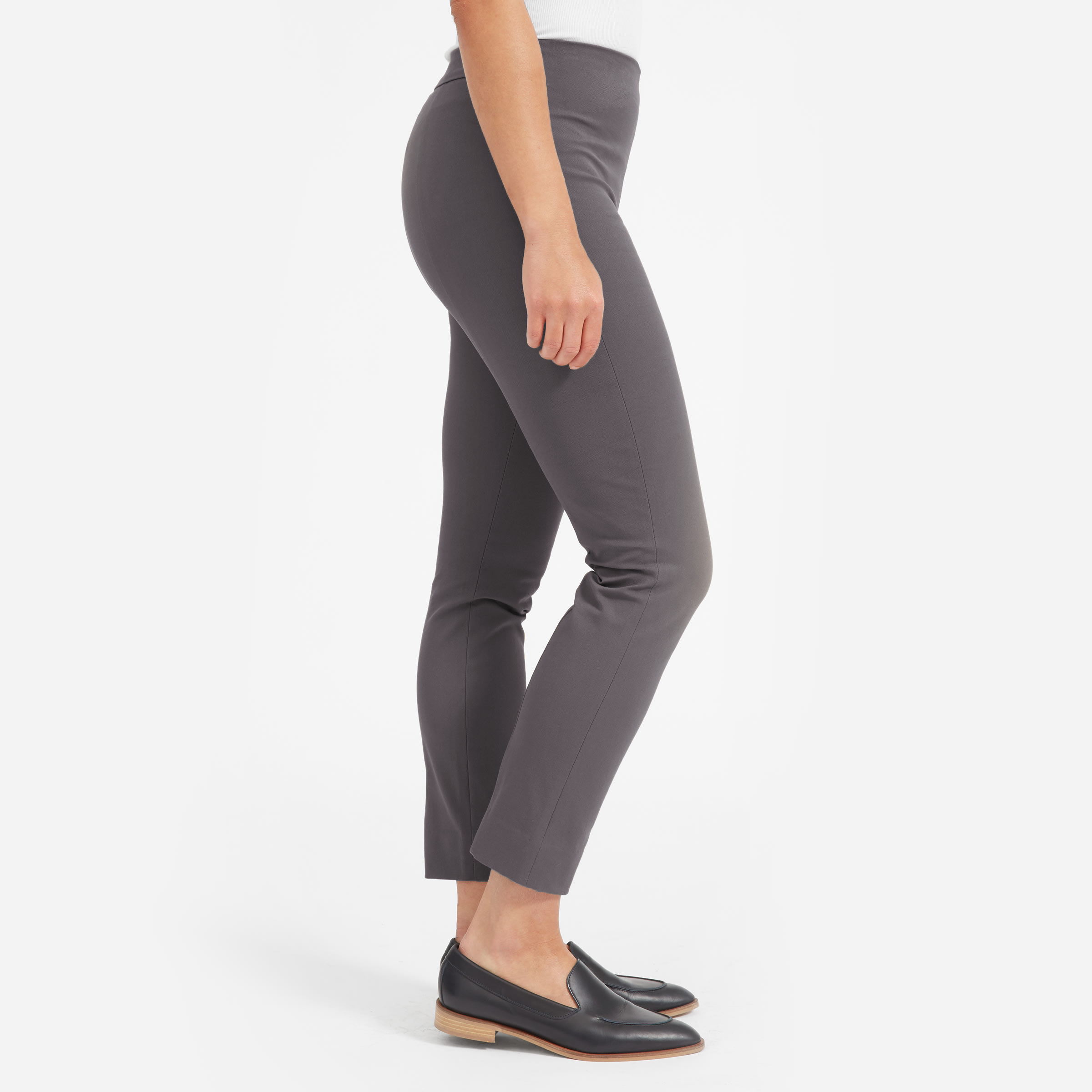 The Side-Zip Stretch Cotton Pant Slate 