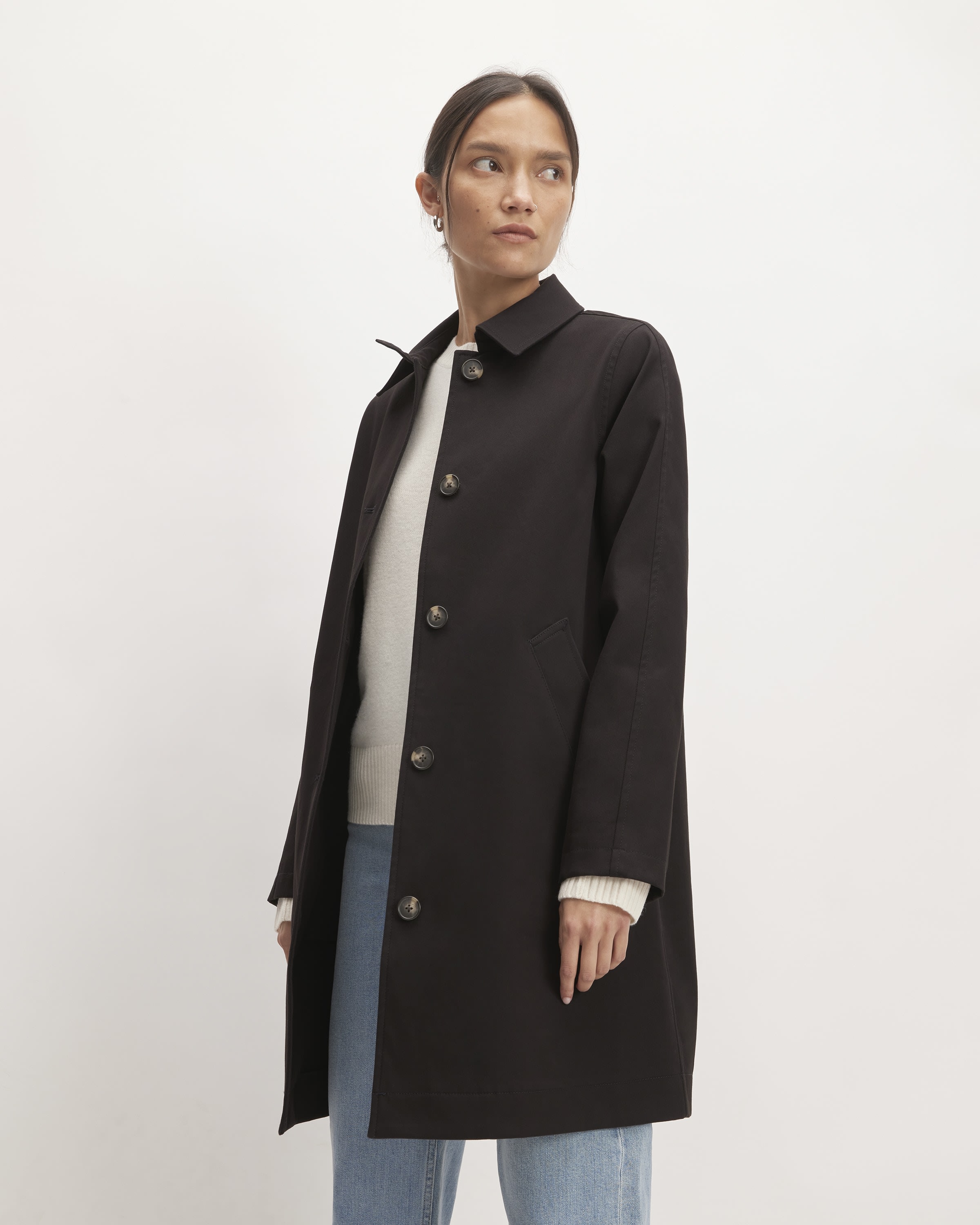 The Mac Coat Black – Everlane