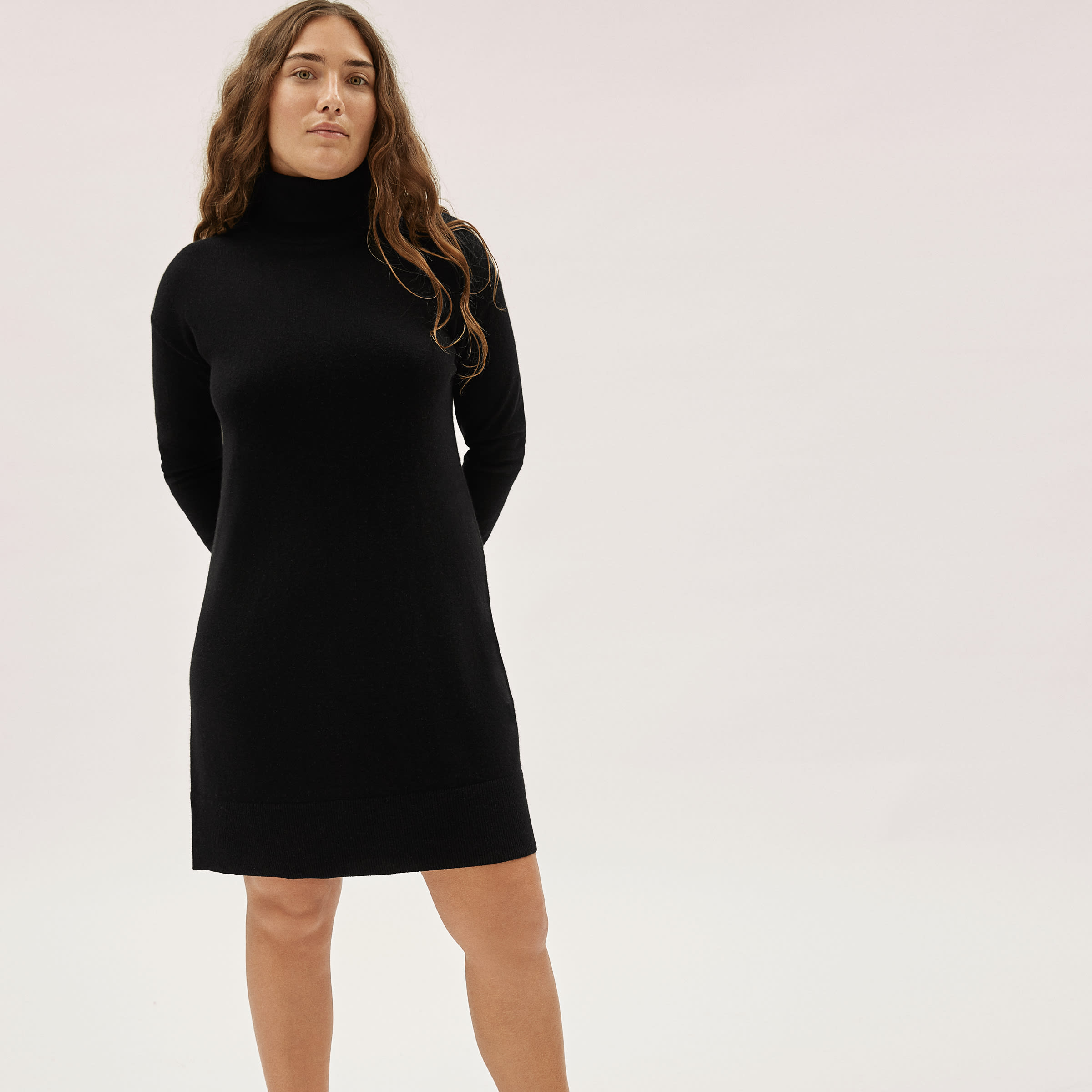 Dripping periode galning The Cashmere Turtleneck Dress Black – Everlane