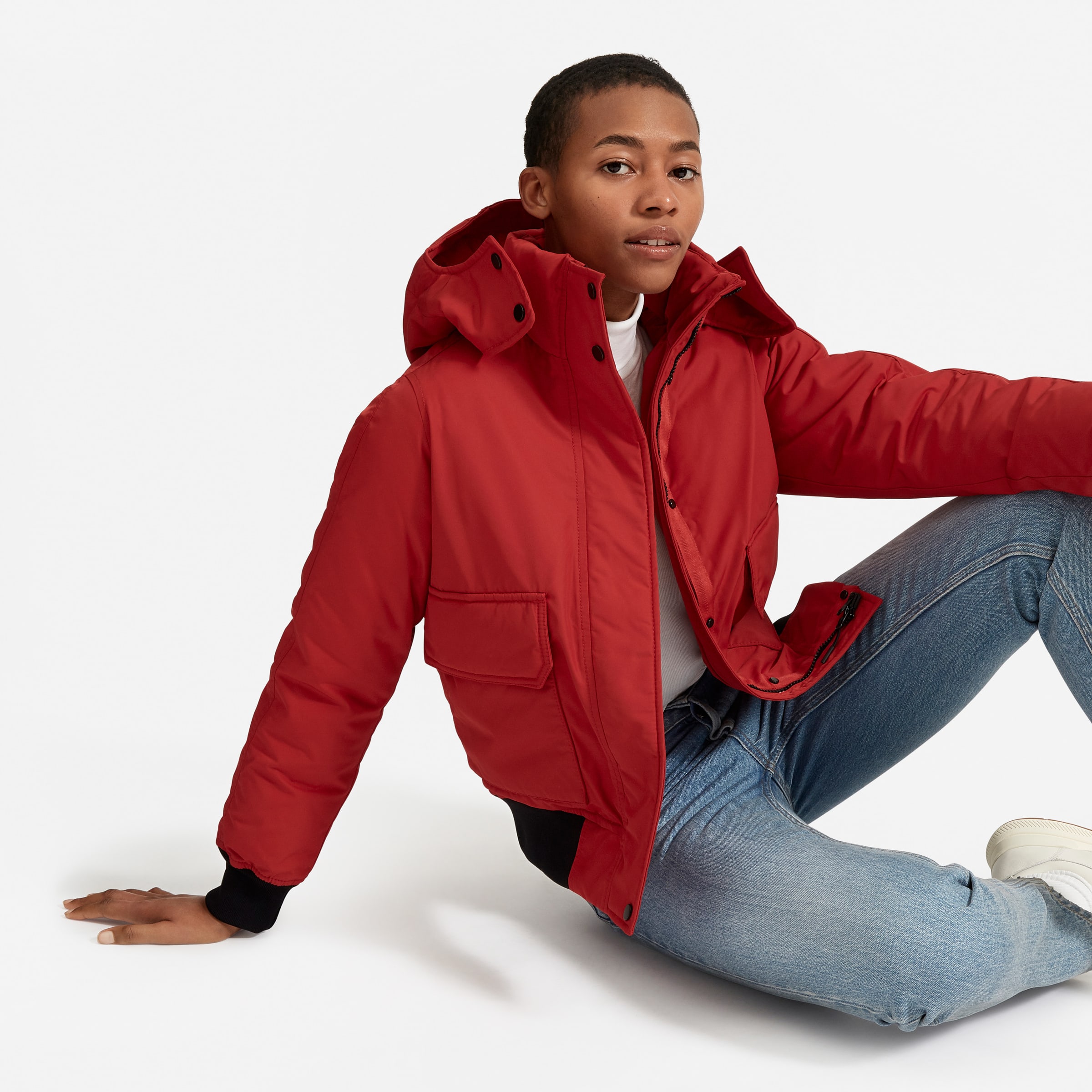Everlane renew heavyweight bomber clearance