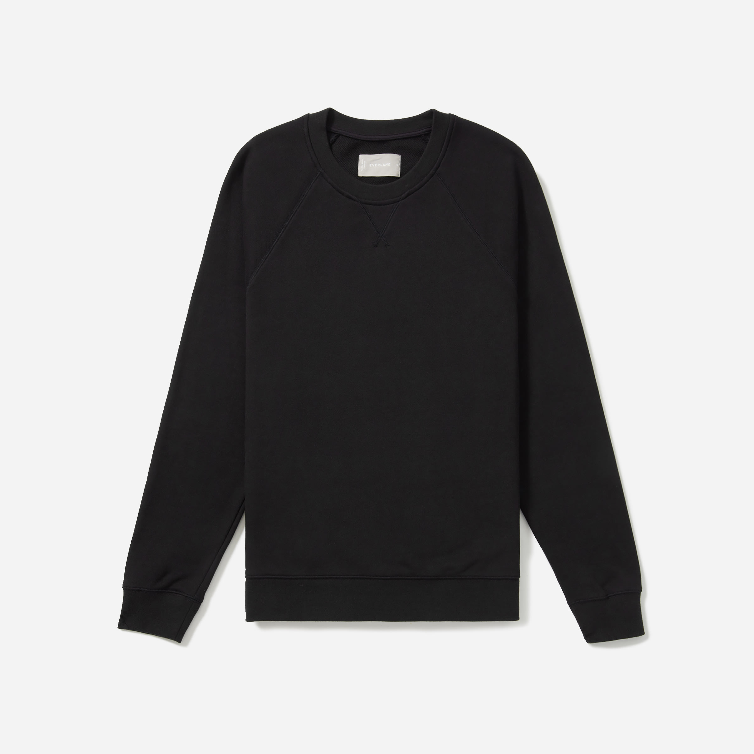 The Lightweight French Terry Crew Black Everlane