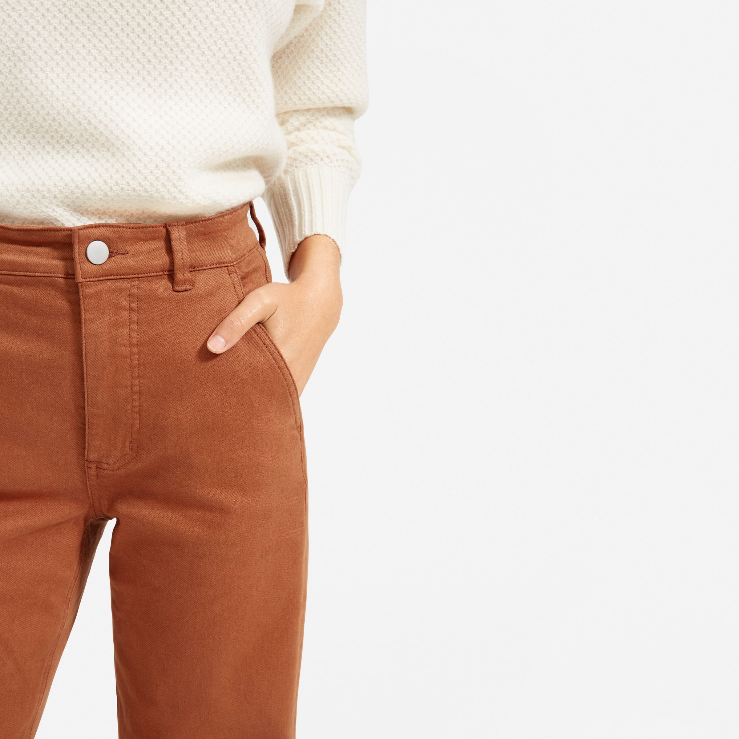 Straight-Leg Crop Cocoa Brown – Everlane