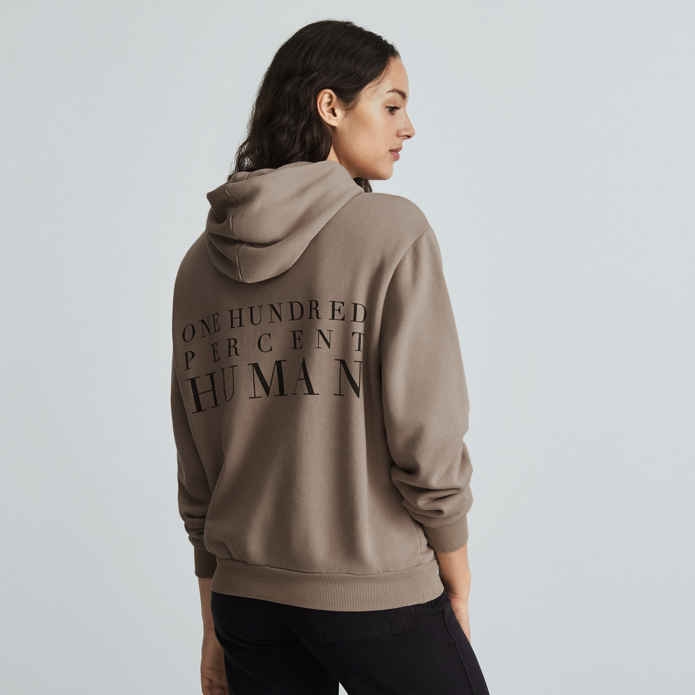 Everlane 100 store human hoodie
