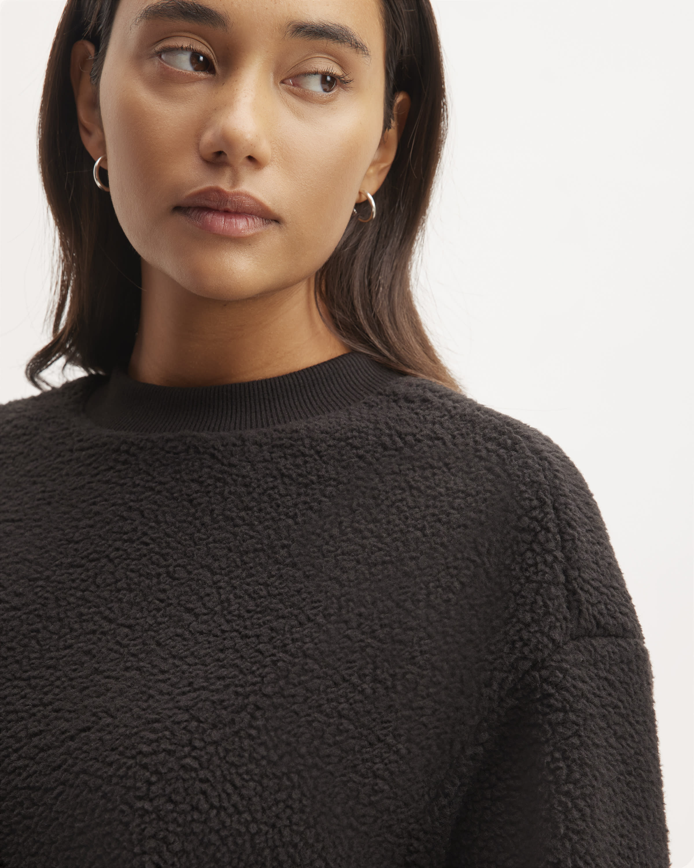 Everlane teddy 2025 crew neck sweater