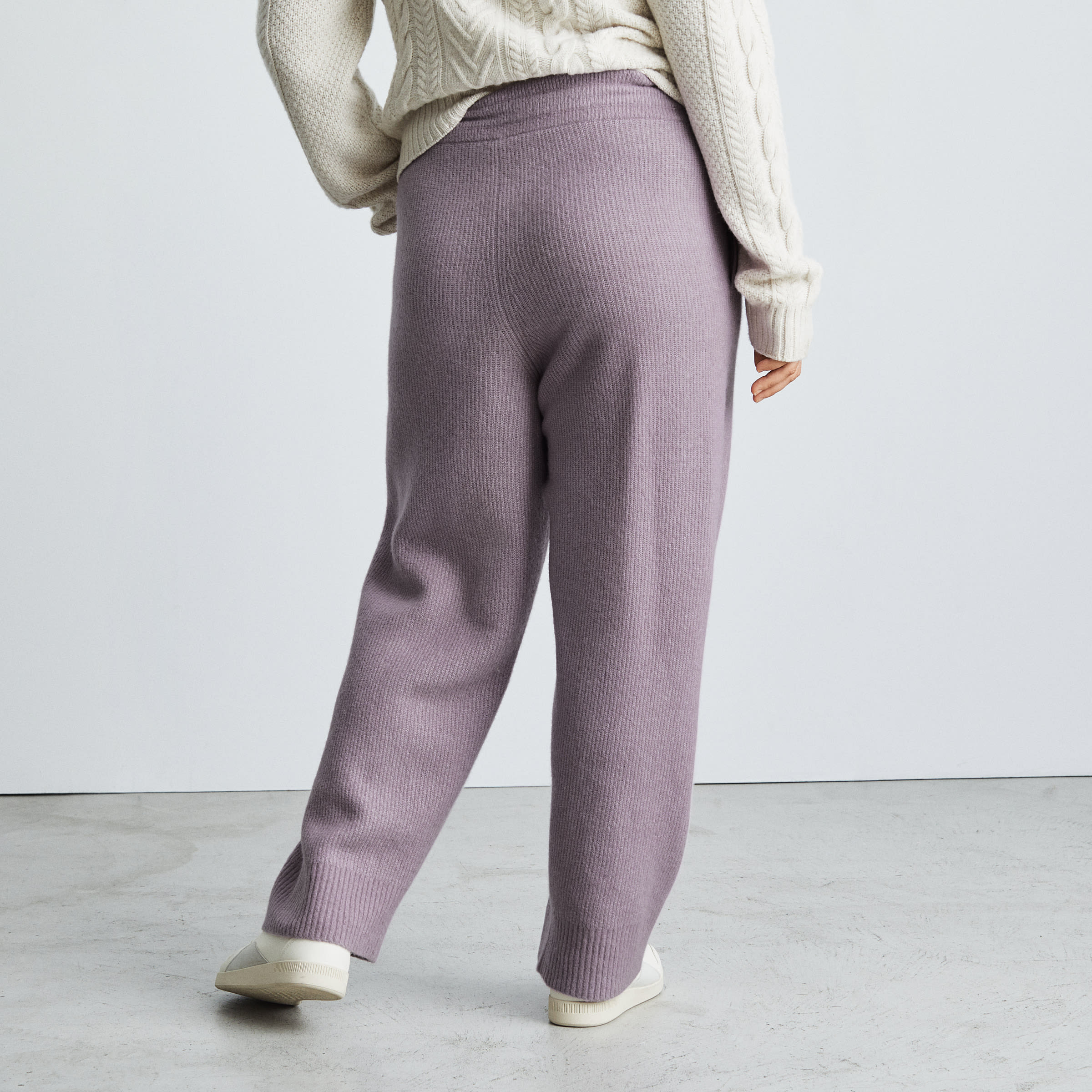 The Cozy Stretch Wide Leg Sweatpant Dusty Lavender Everlane