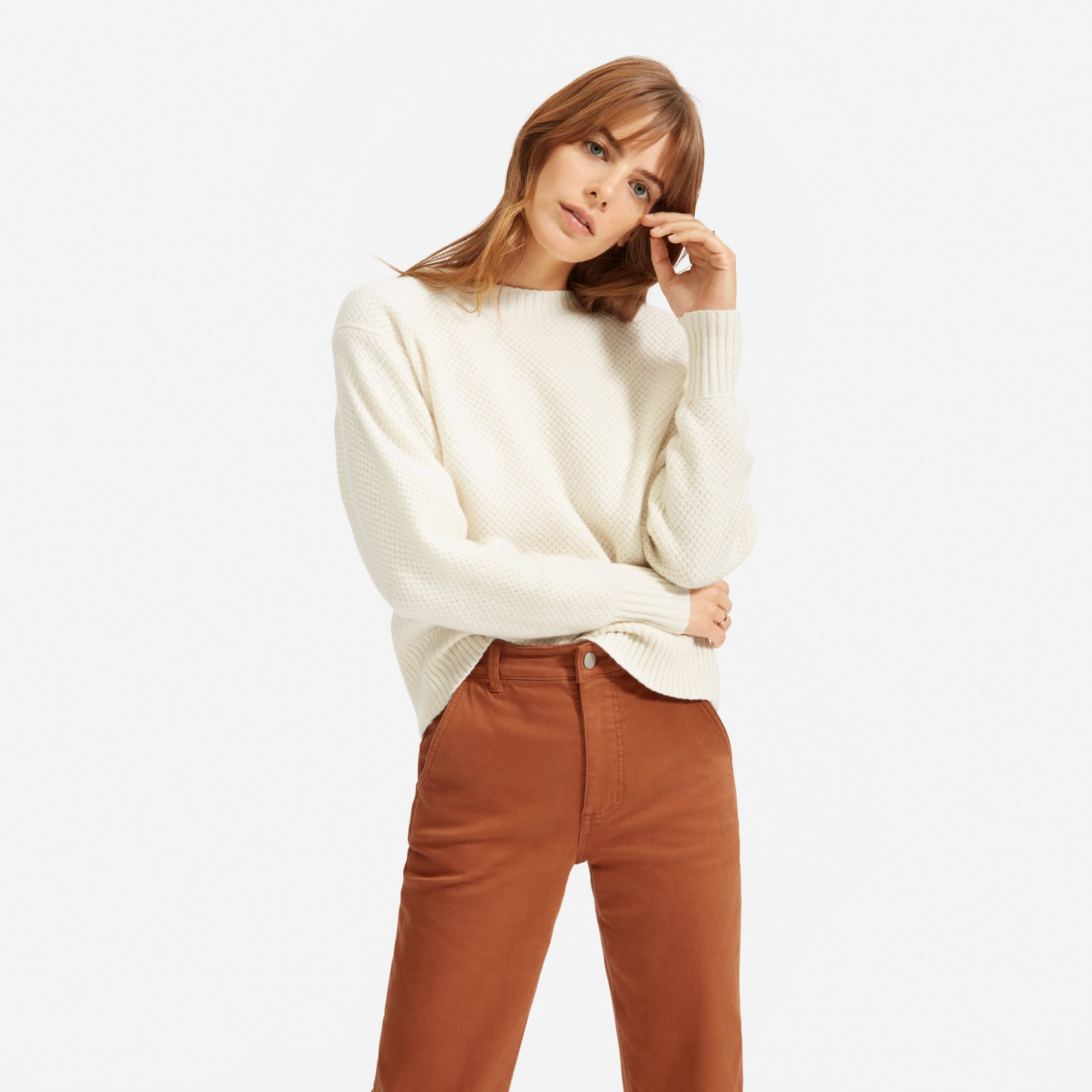The Straight-Leg Crop Cocoa Brown 