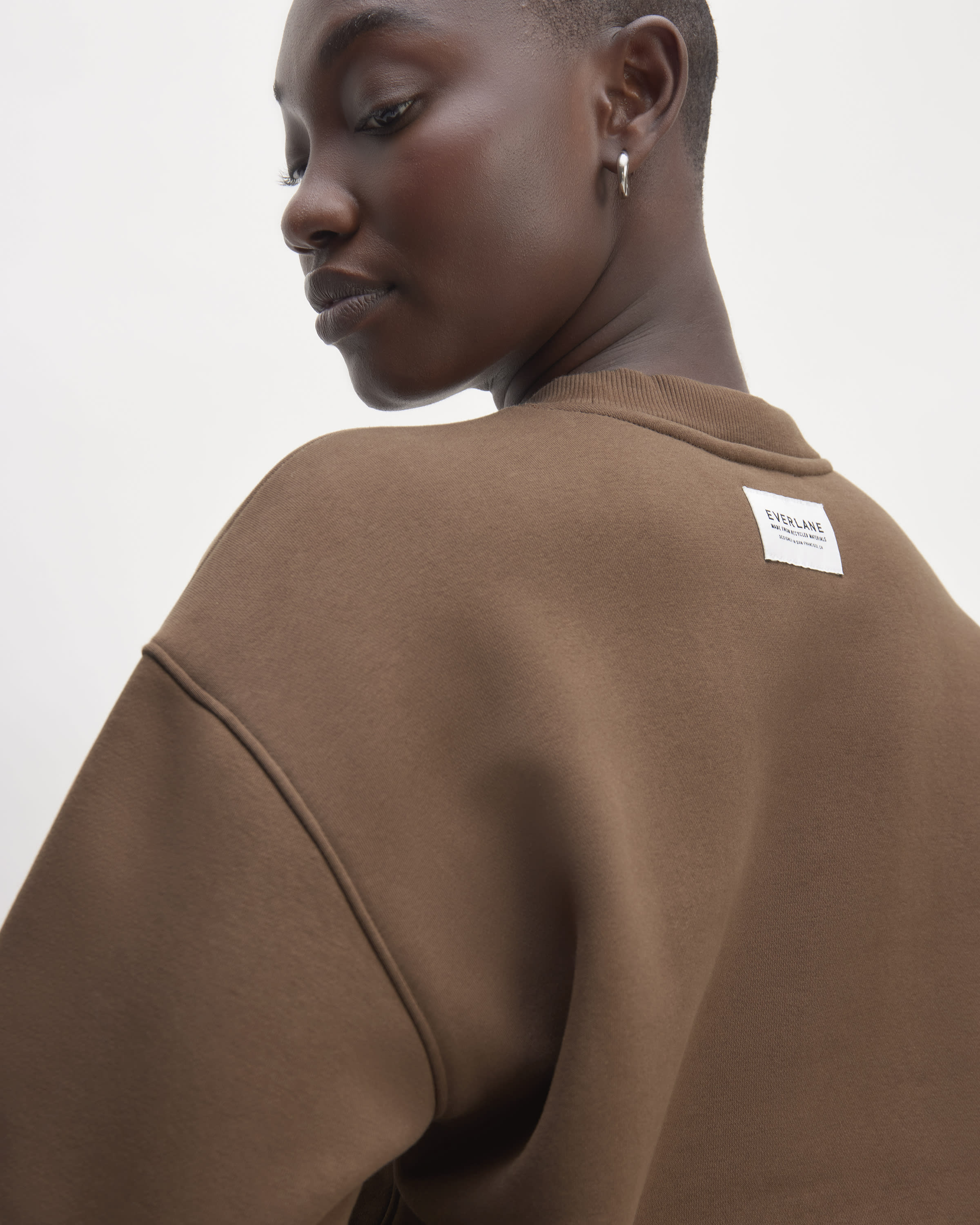 Everlane oversized cheap fleece crew