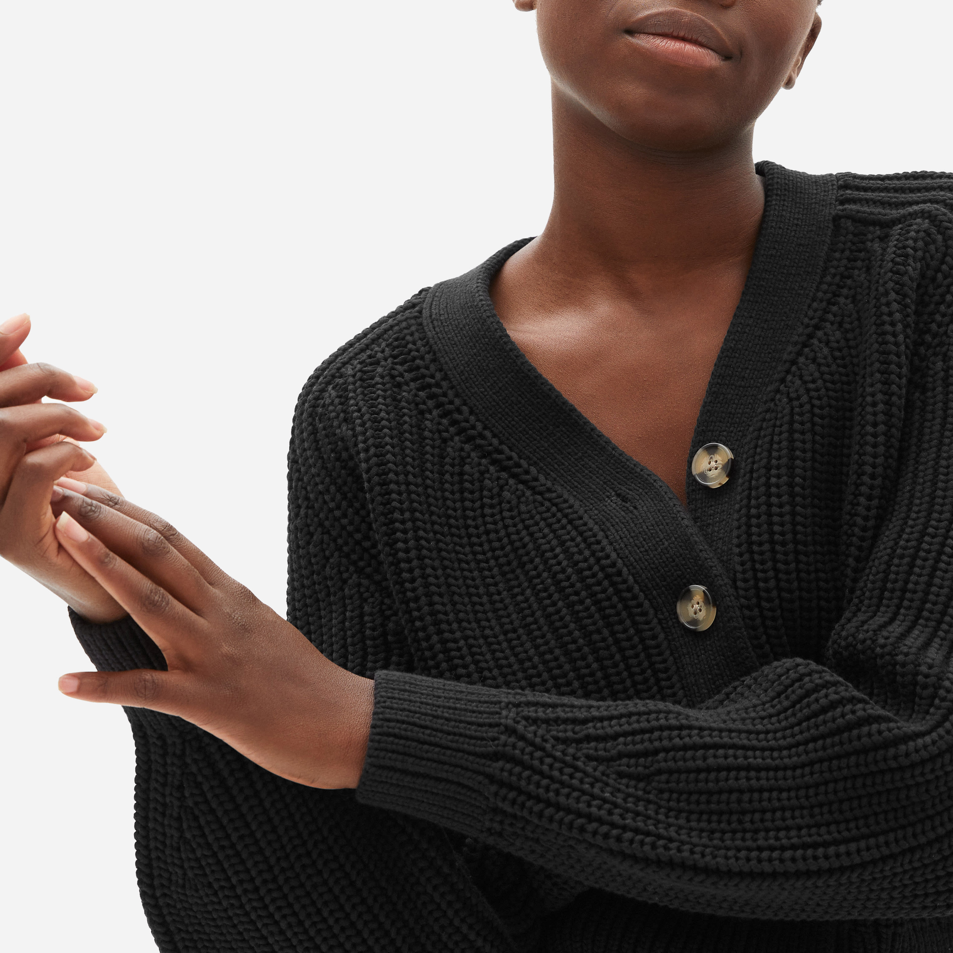 the texture cotton cardigan everlane