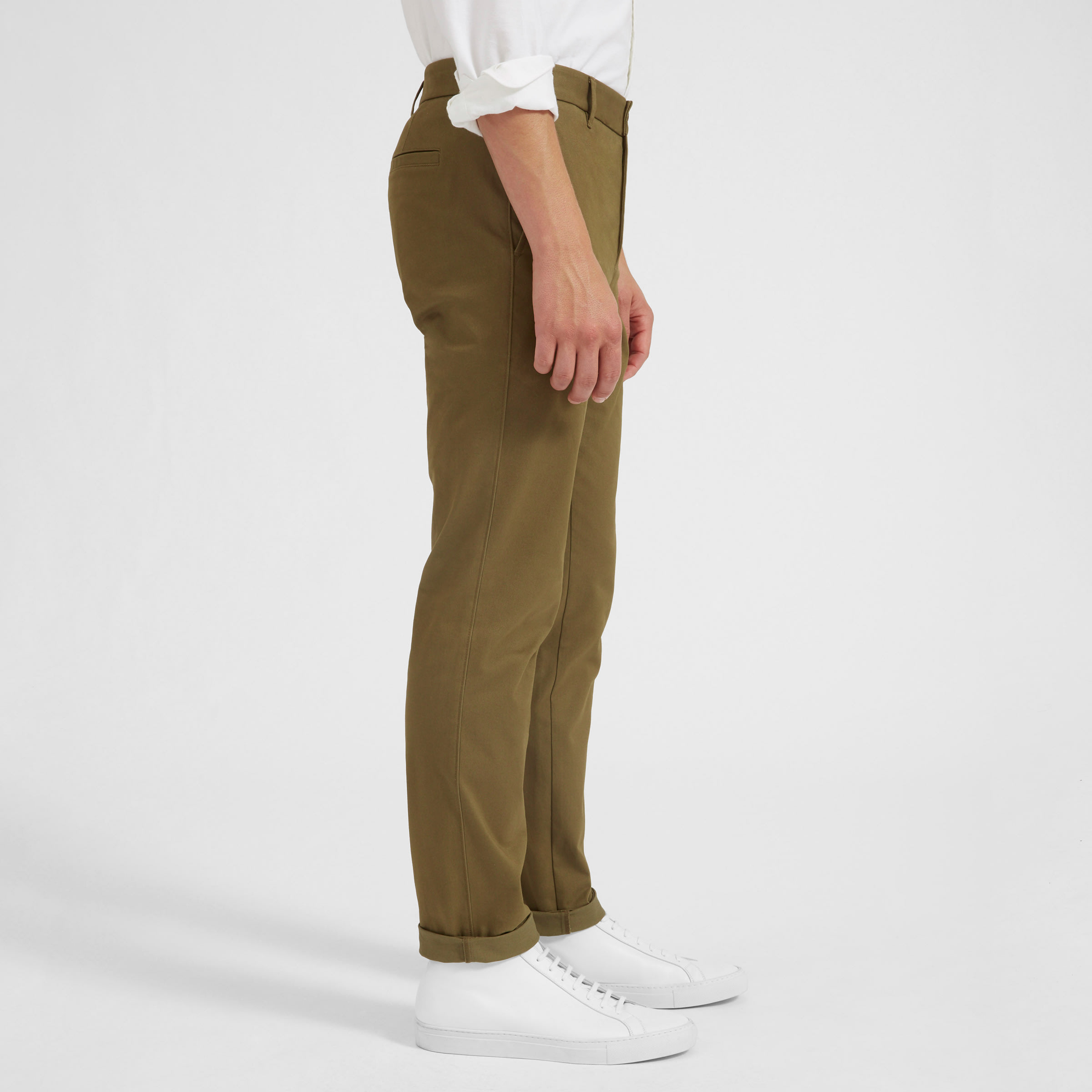 The Heavyweight Slim Chino Olive – Everlane