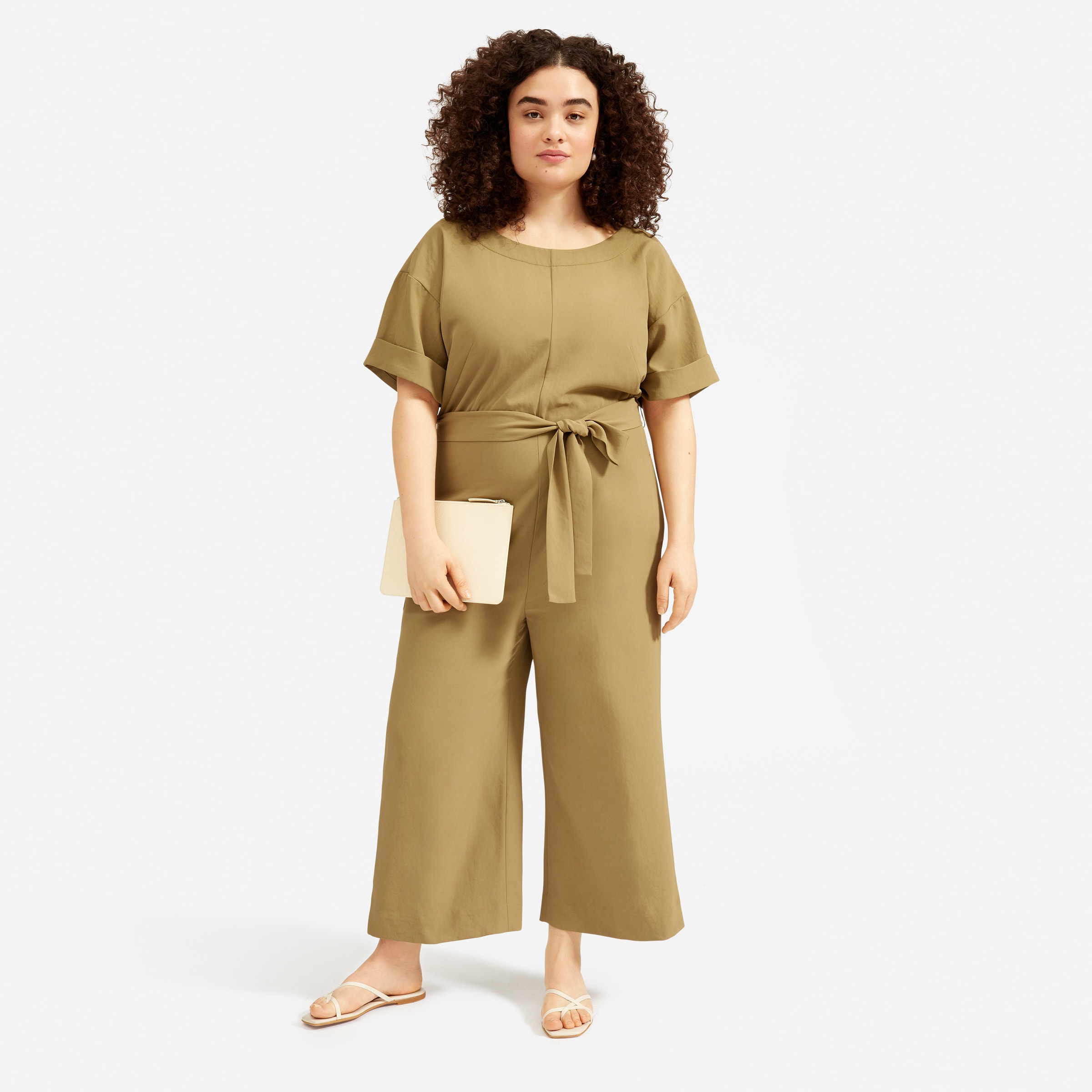Everlane short sleeve jumpsuit clearance