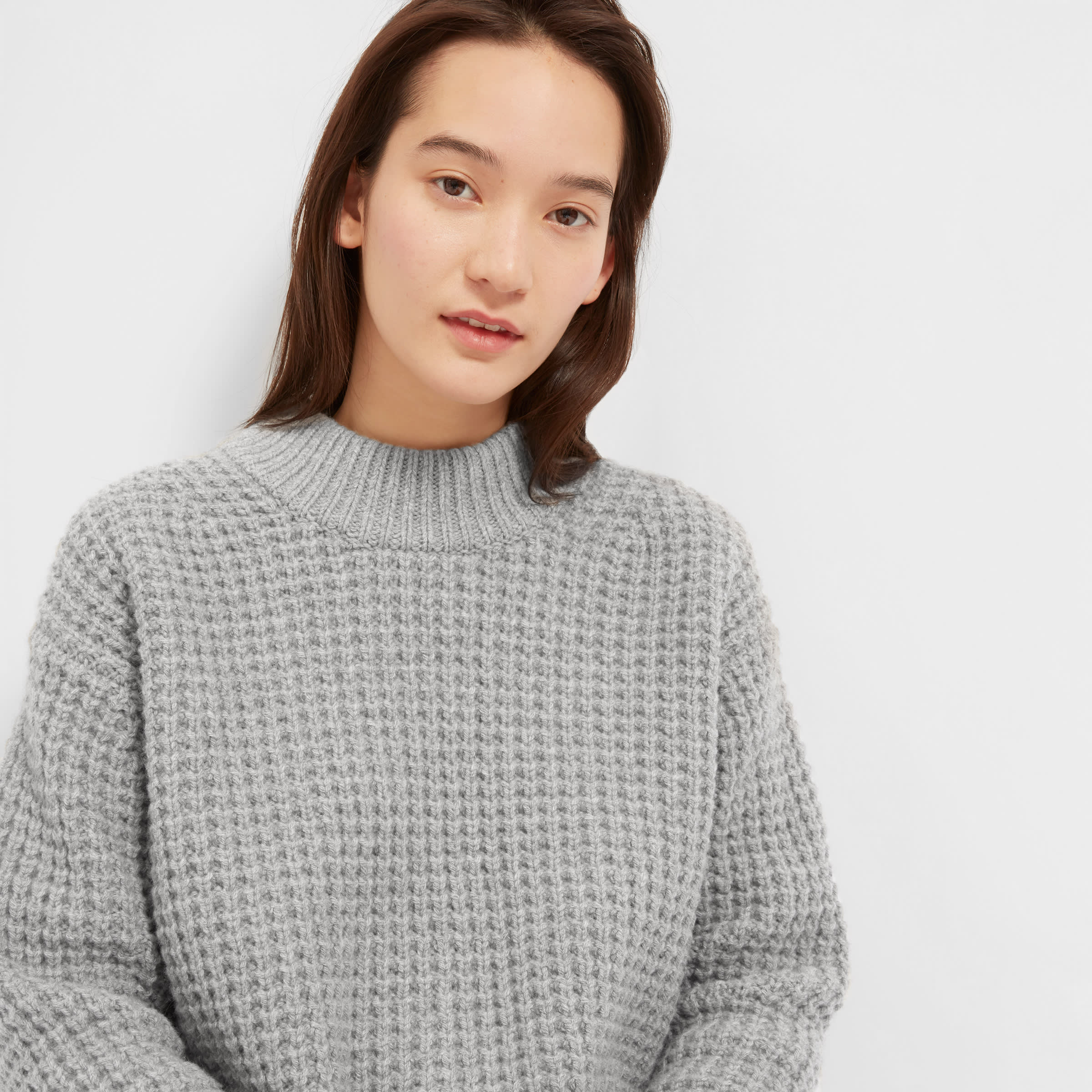 Everlane wool cashmere waffle square hotsell crew