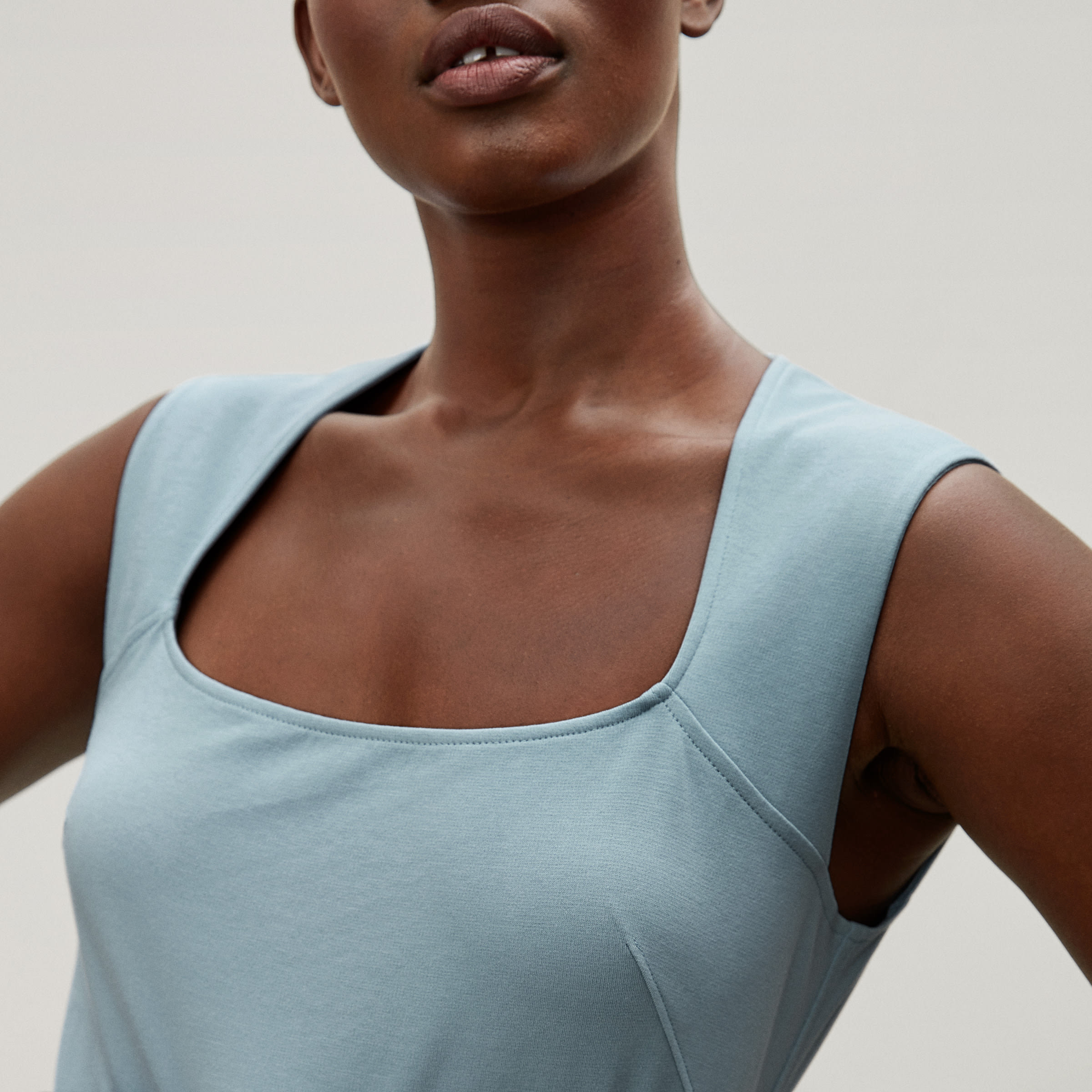 The '90s Mini Dress Seaglass – Everlane