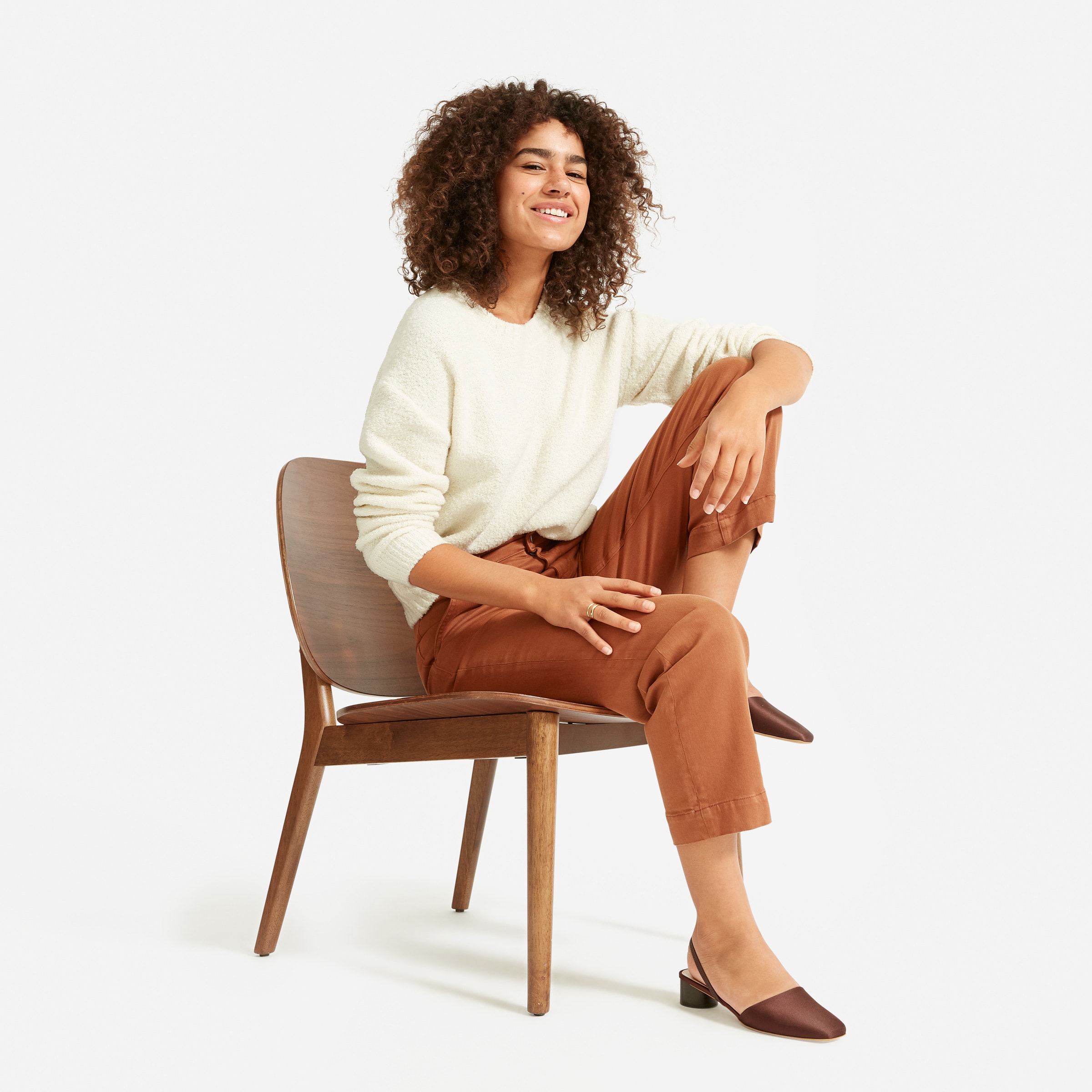 everlane teddy crew neck sweater