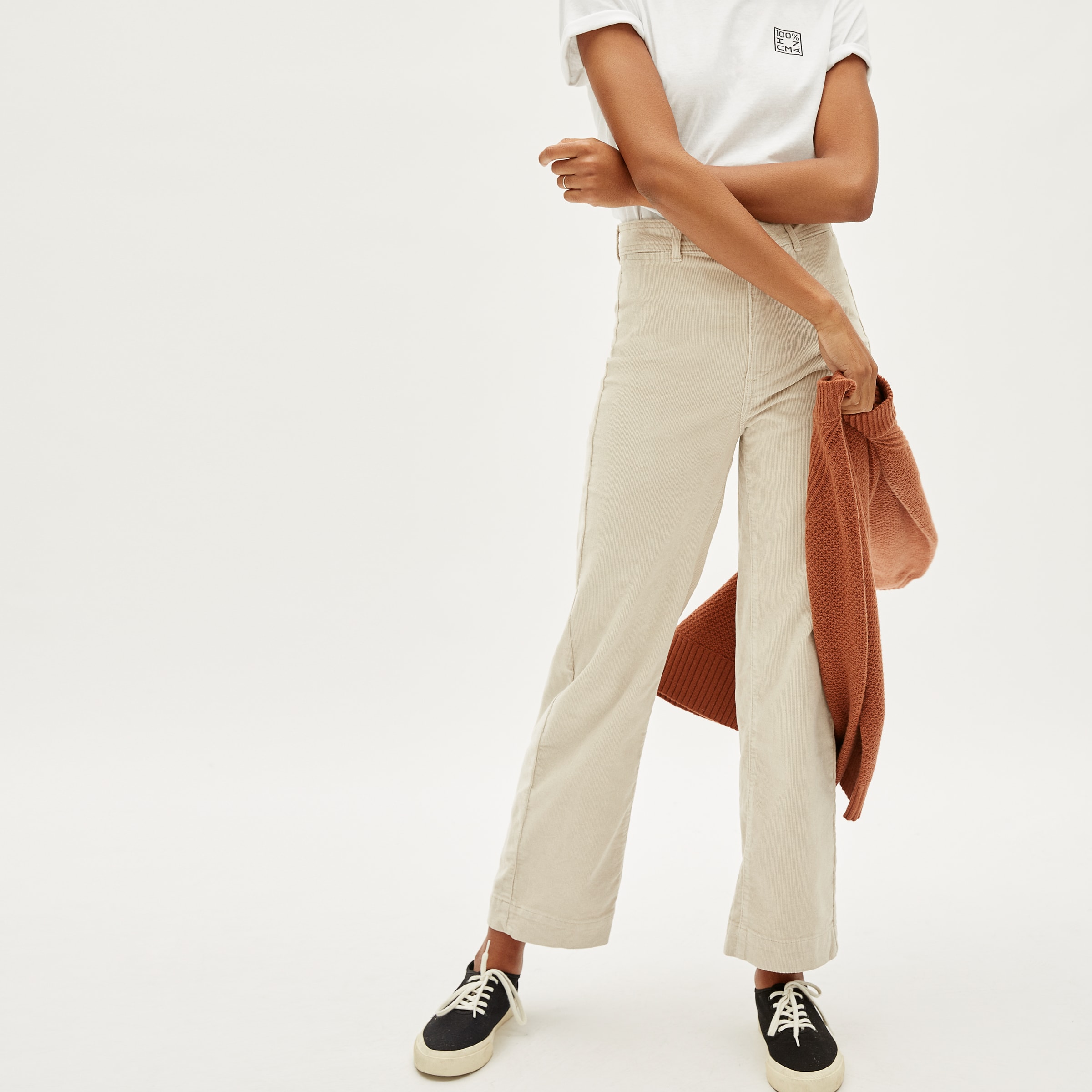 The Corduroy Wide-Leg Pant Sandstone 
