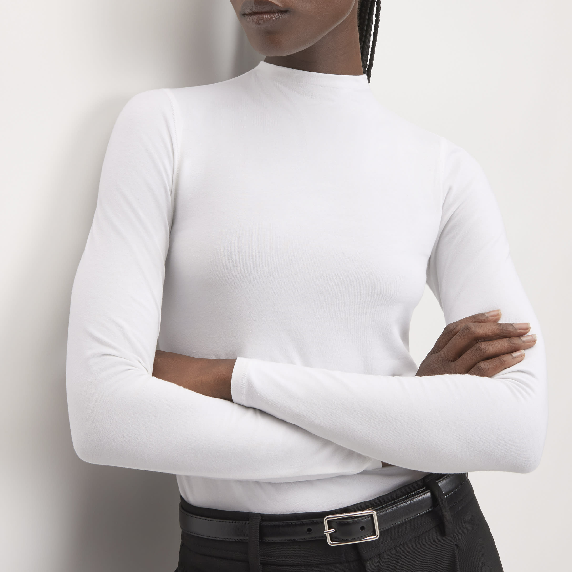 White funnel hotsell neck