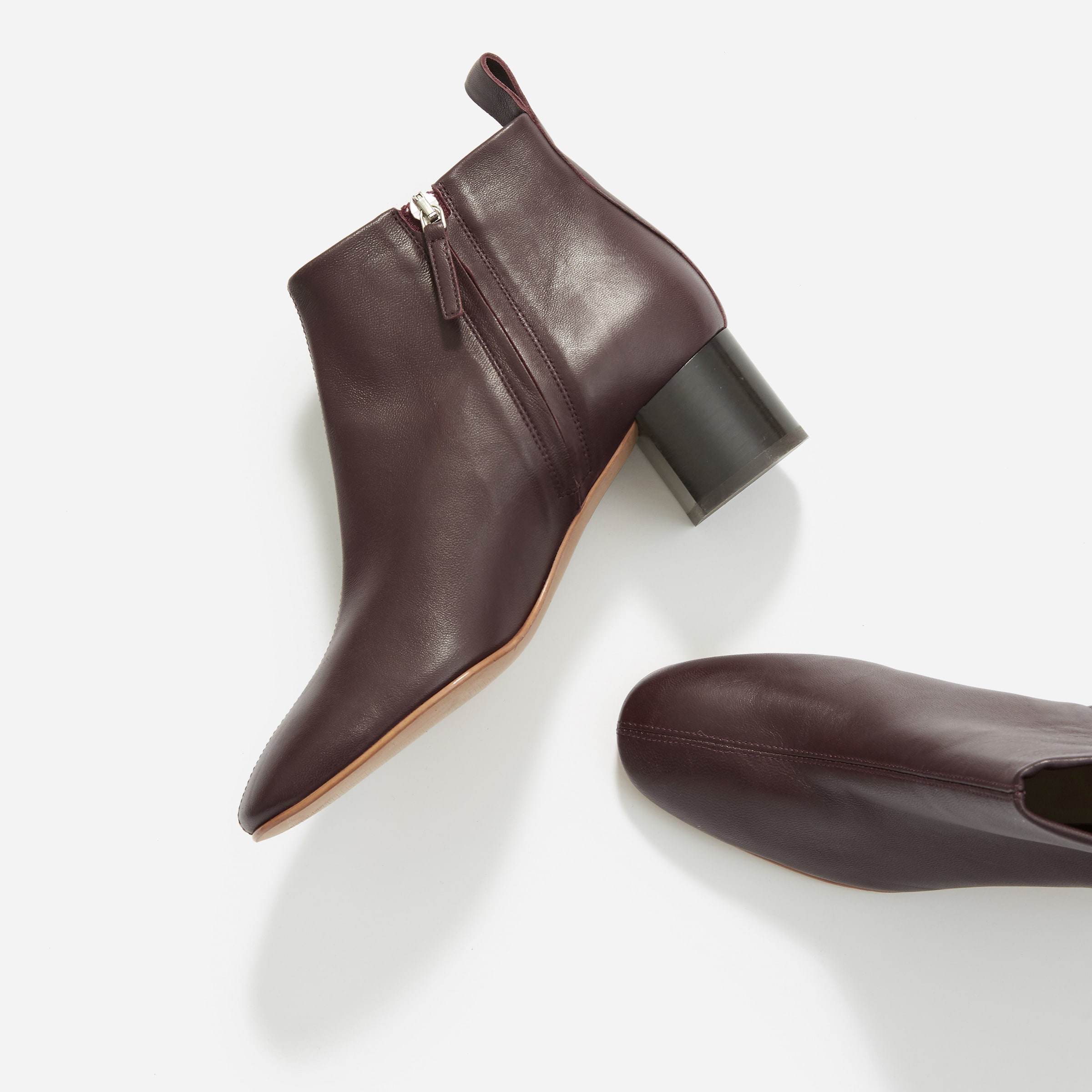everlane day boot burgundy