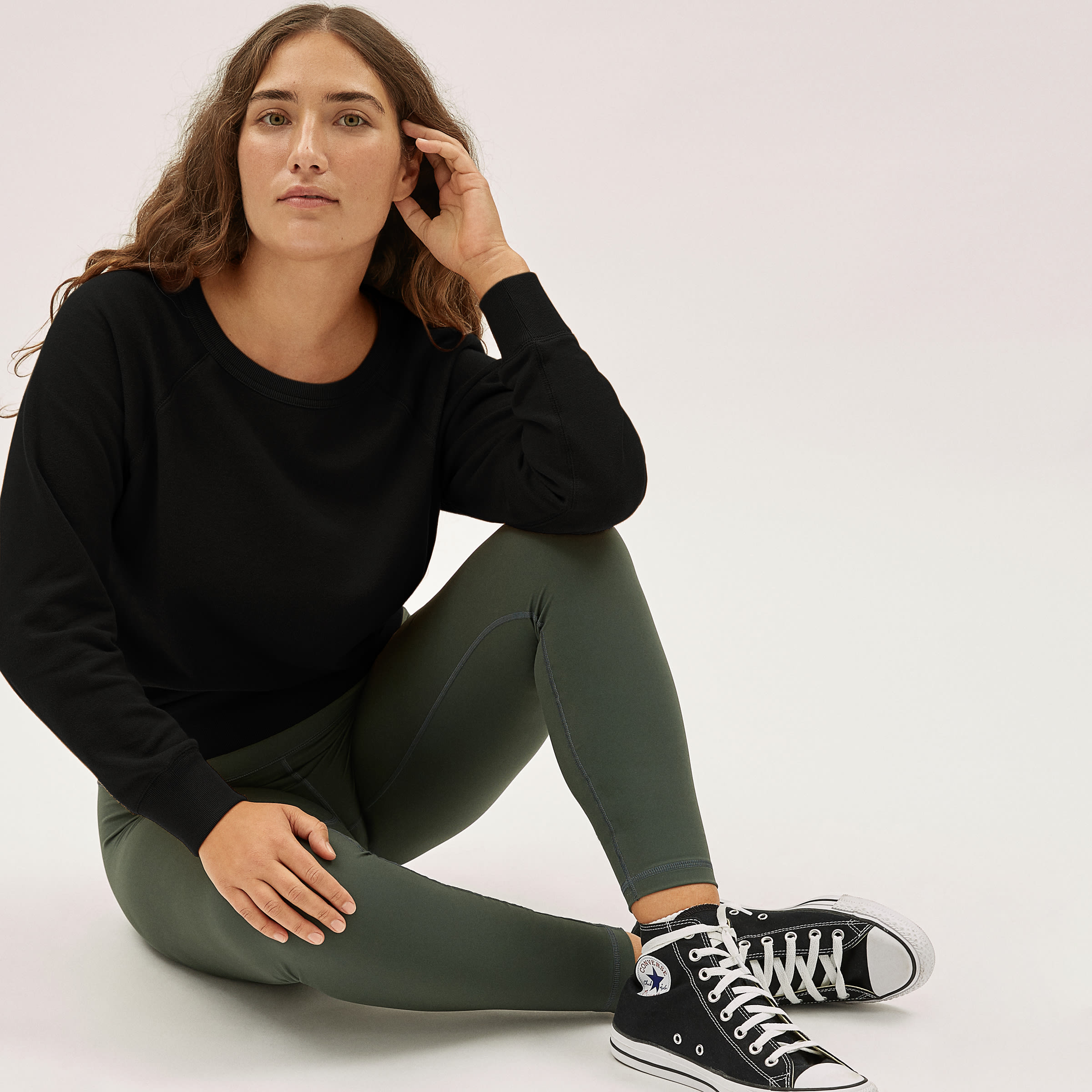 Everlane lightweight french terry crew outlet