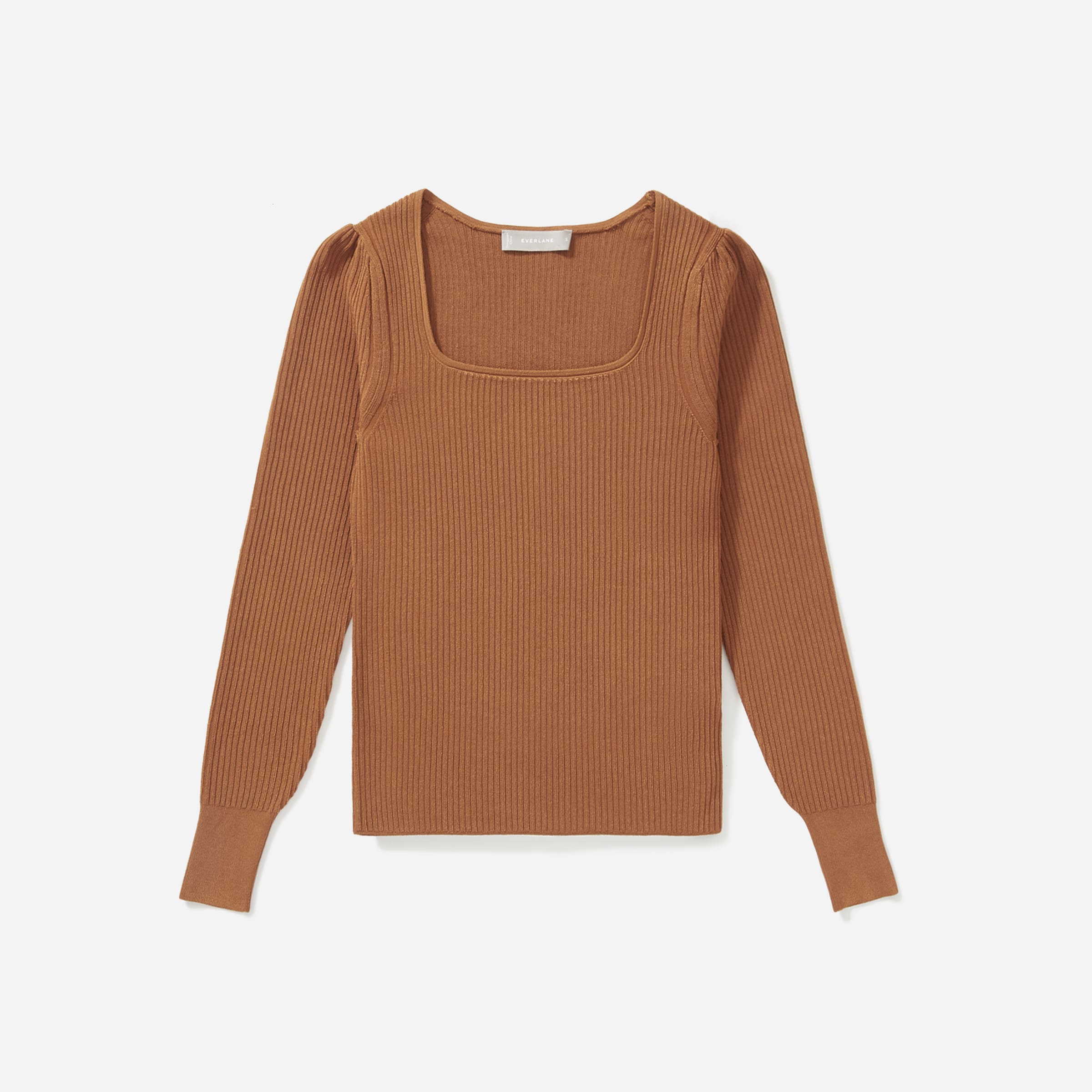 Square neck online pullover