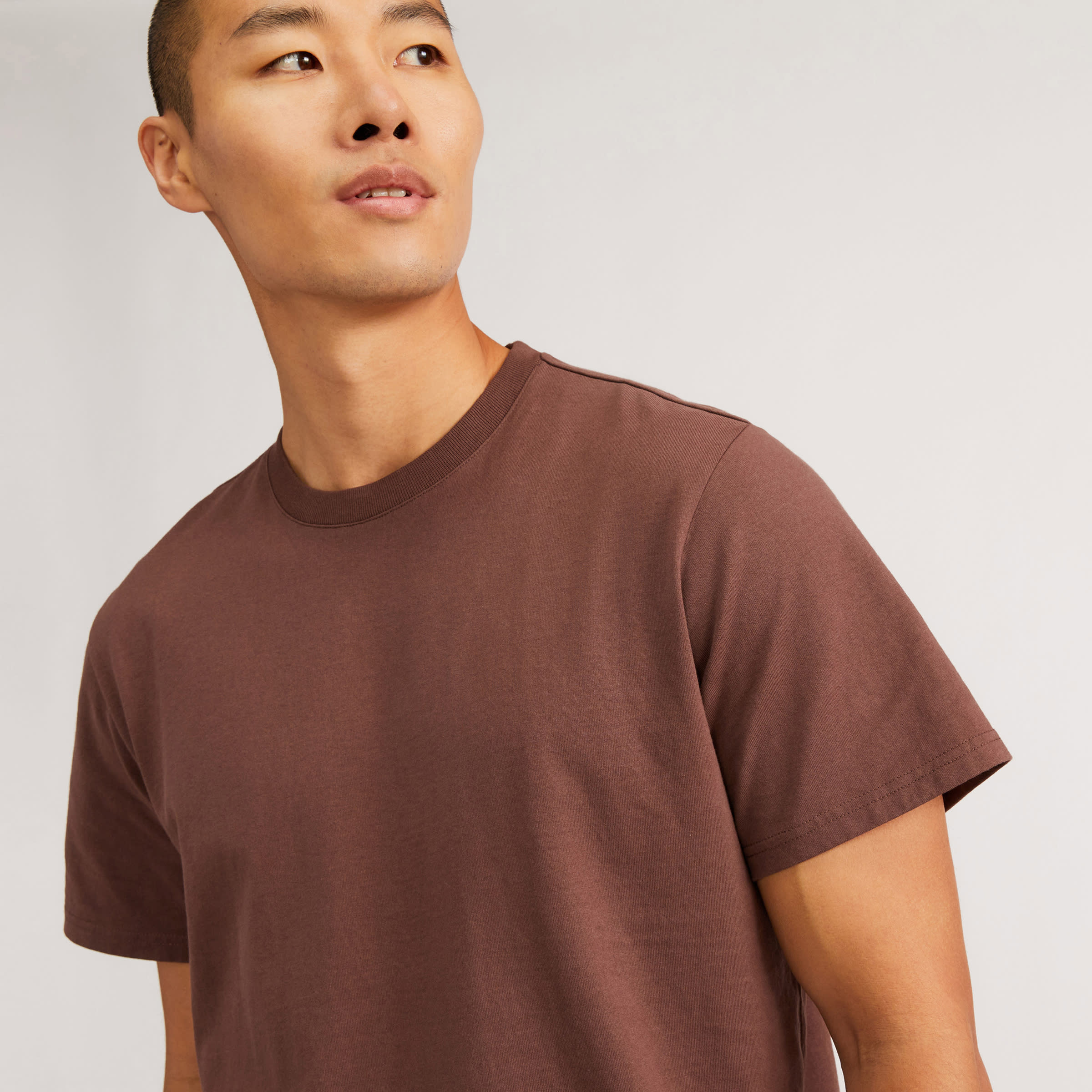 Everlane Men's Premium-Weight Crew Neck | Uniform T-Shirt in Black, Size Medium