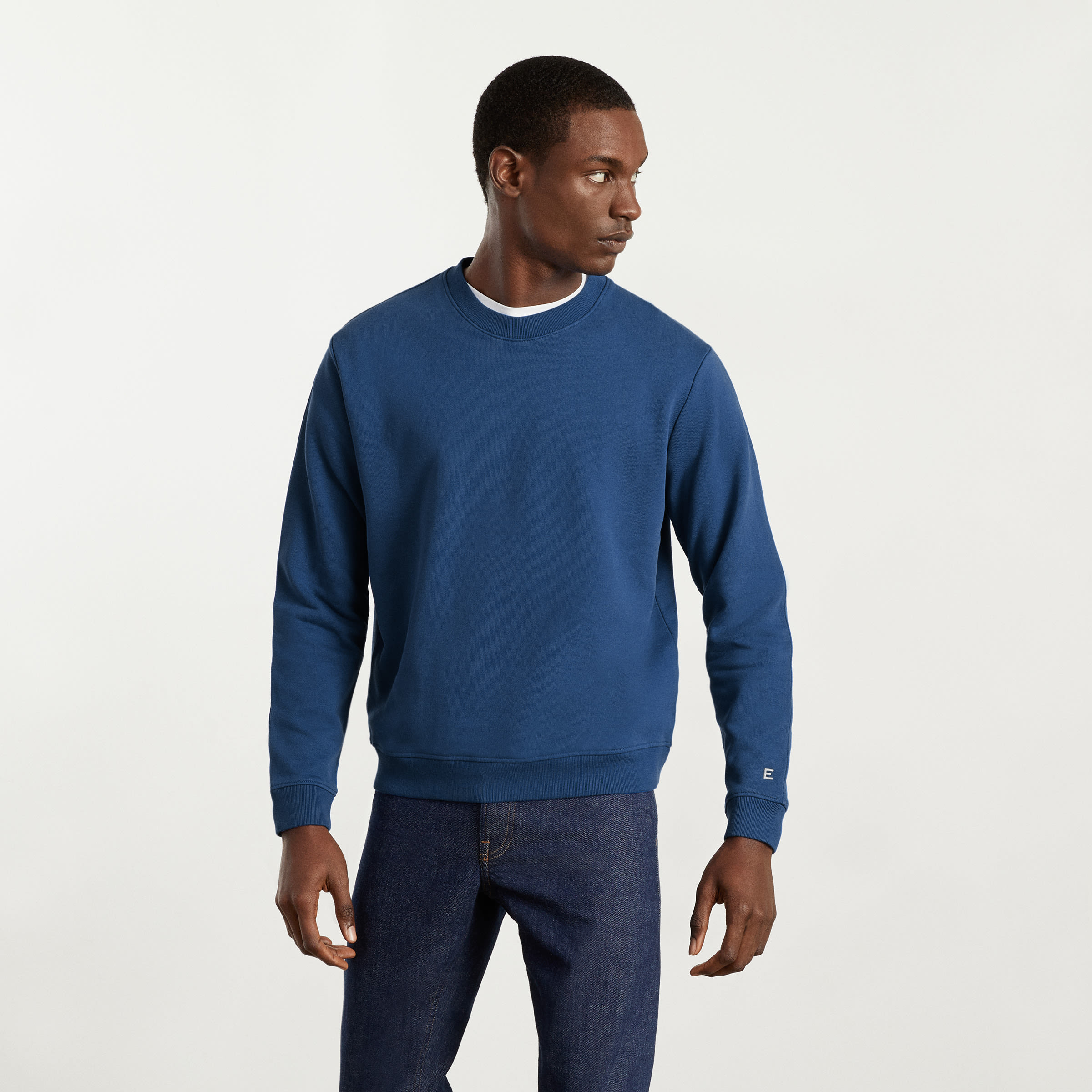 The Track Crewneck Sweatshirt Deep Blue 