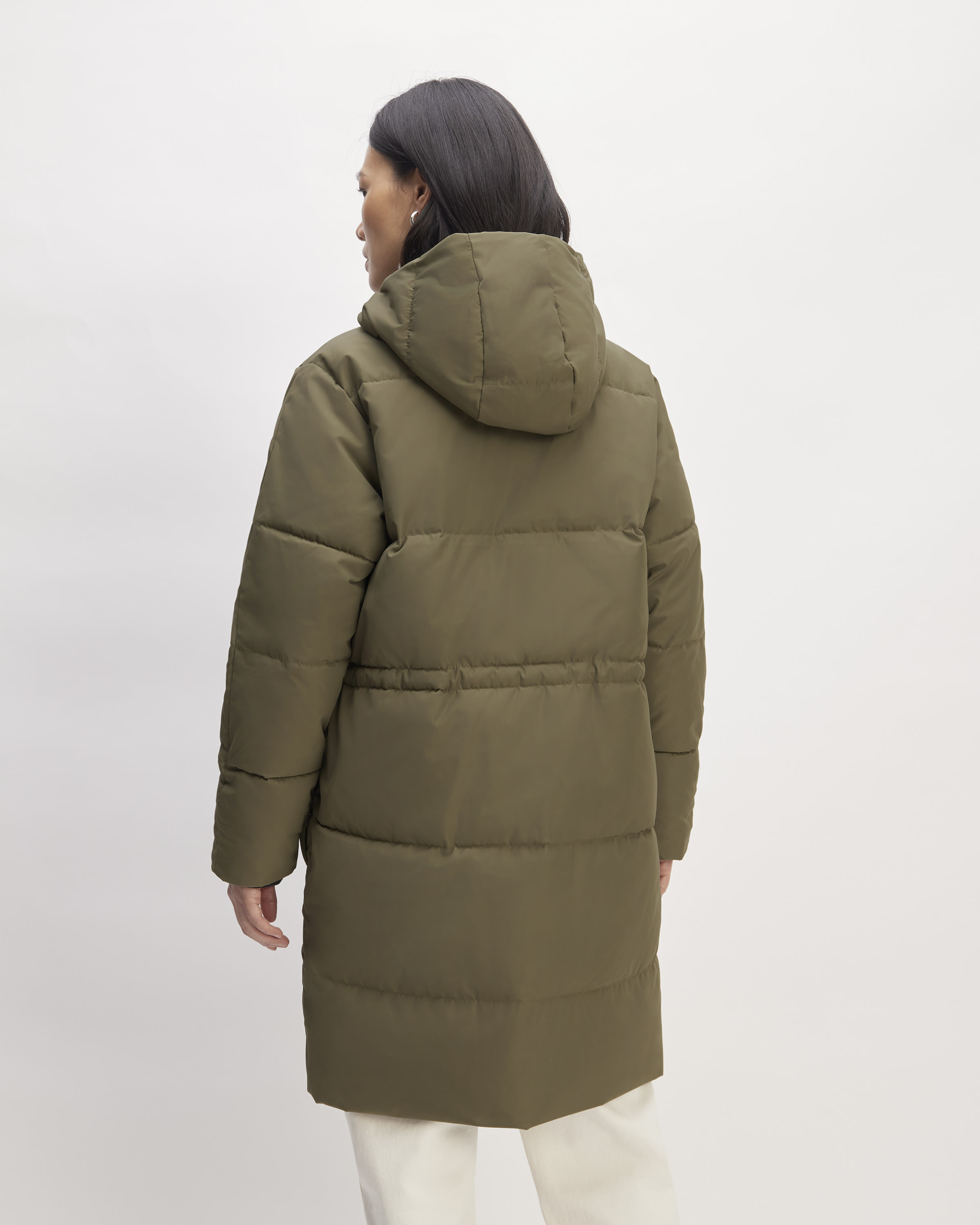 The renew long puffer store