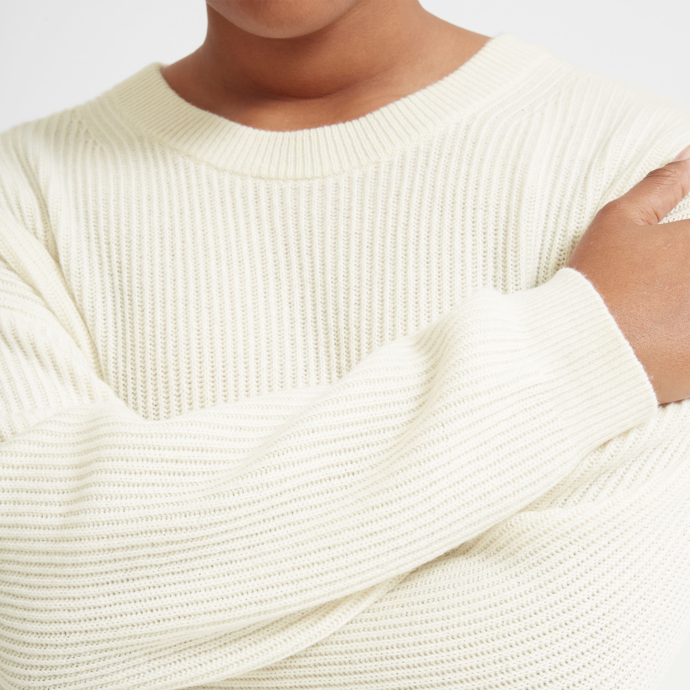 Everlane cashmere clearance rib round crew