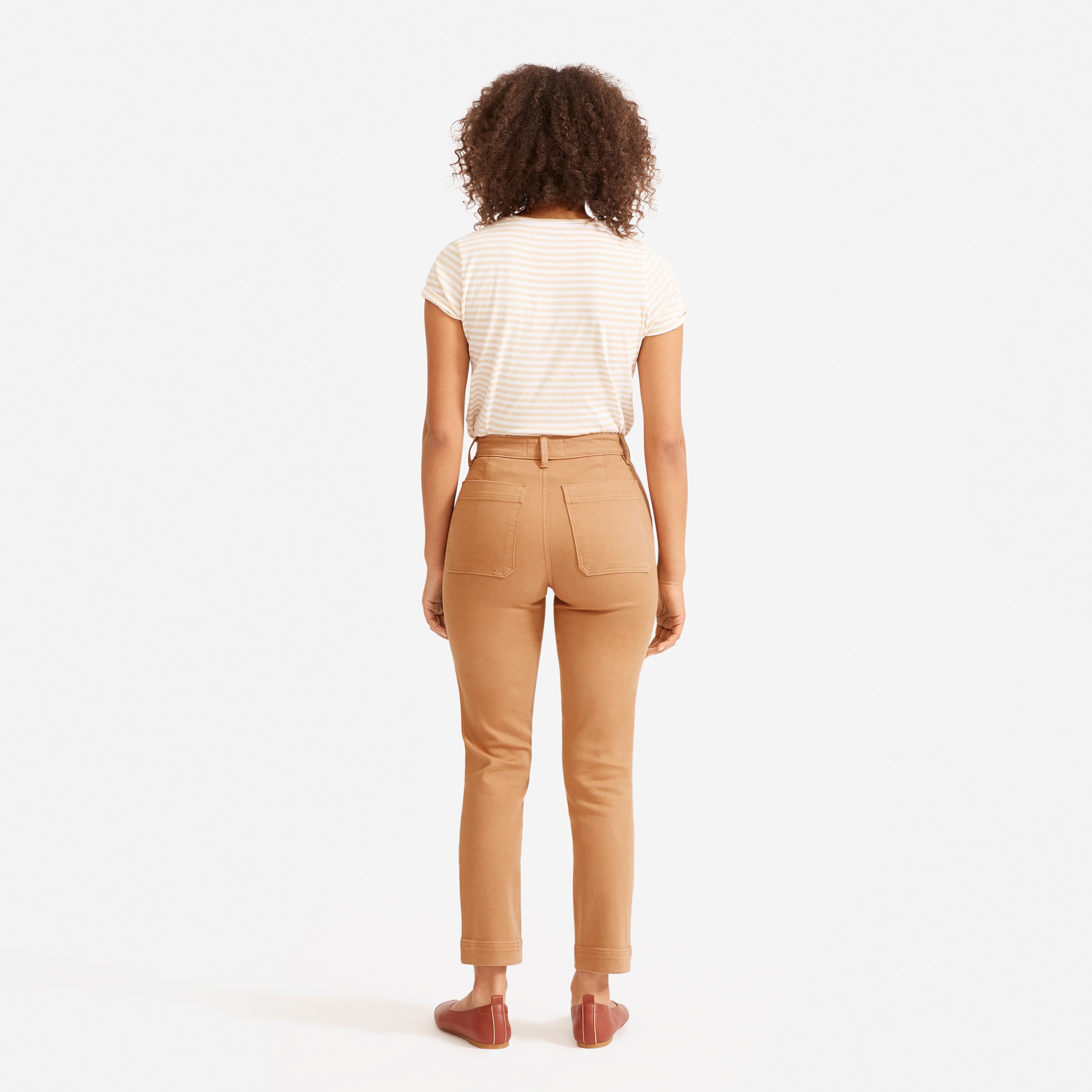 The Slim-Leg Crop Tawny Brown – Everlane