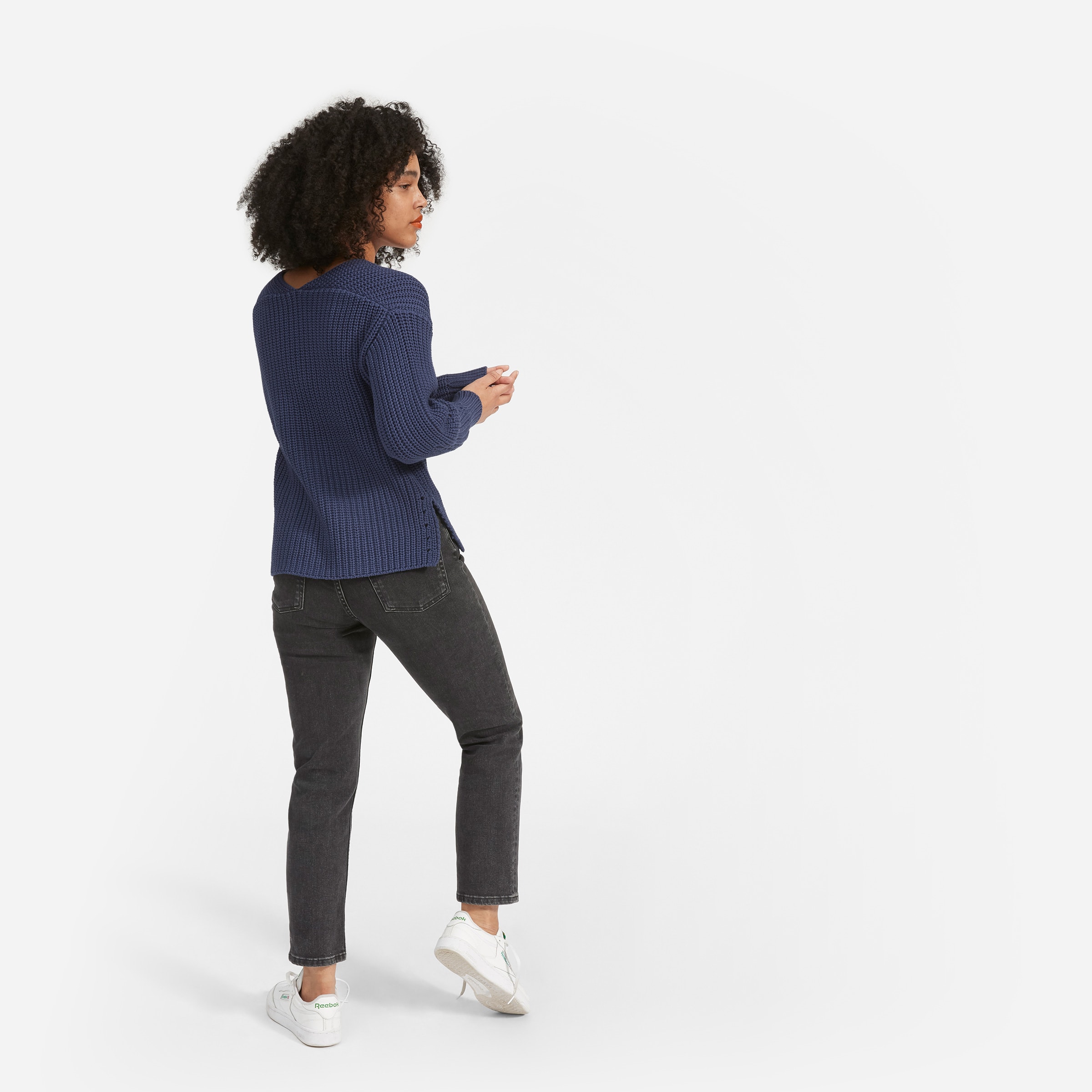 The Texture Cotton V Neck Everlane