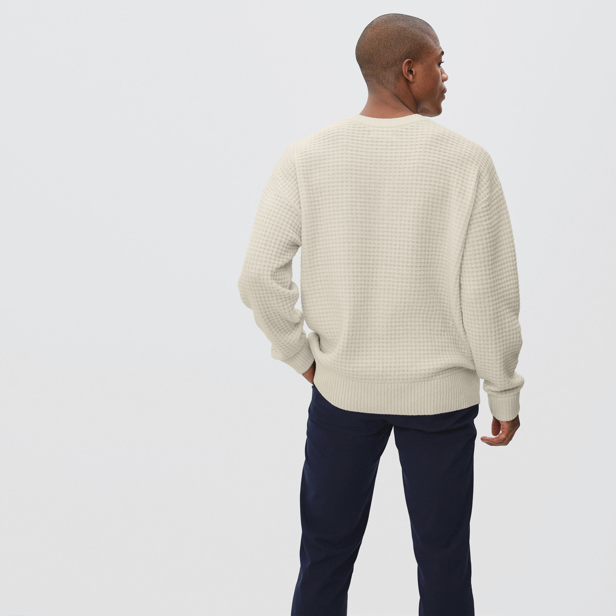 ReCashmere Waffle Henley Bone – Everlane