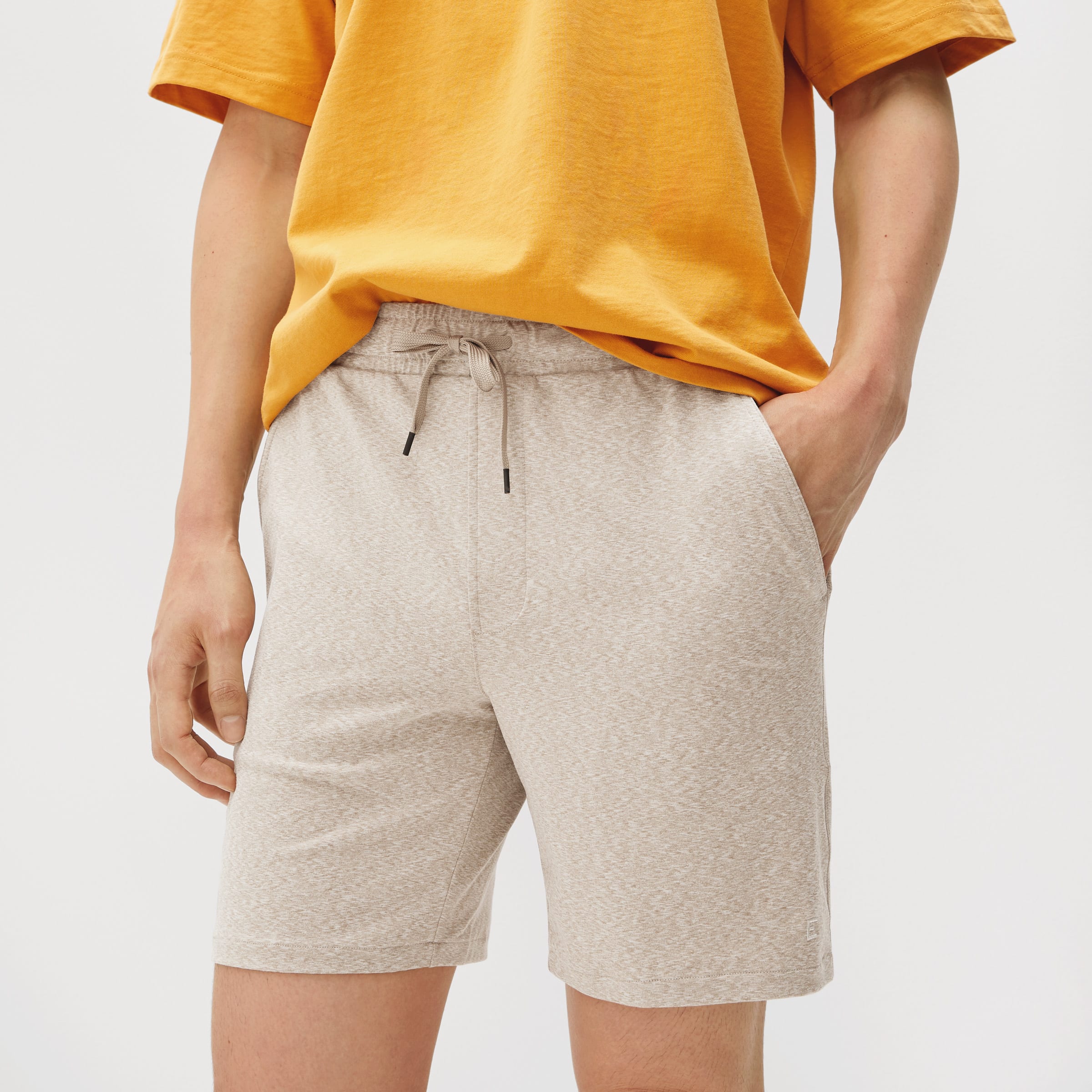 The ReNew Air Short Heathered Putty 