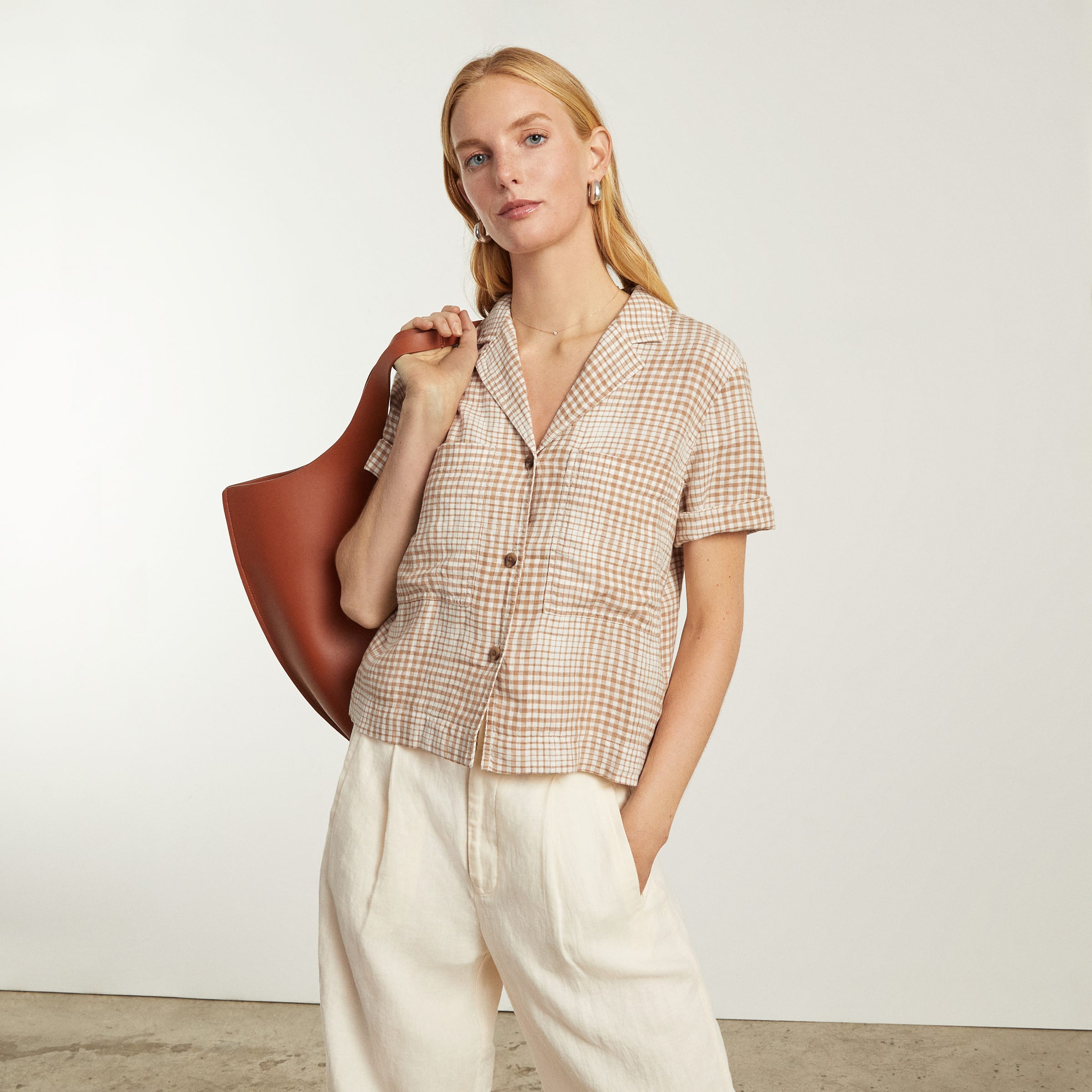everlane linen workwear shirt