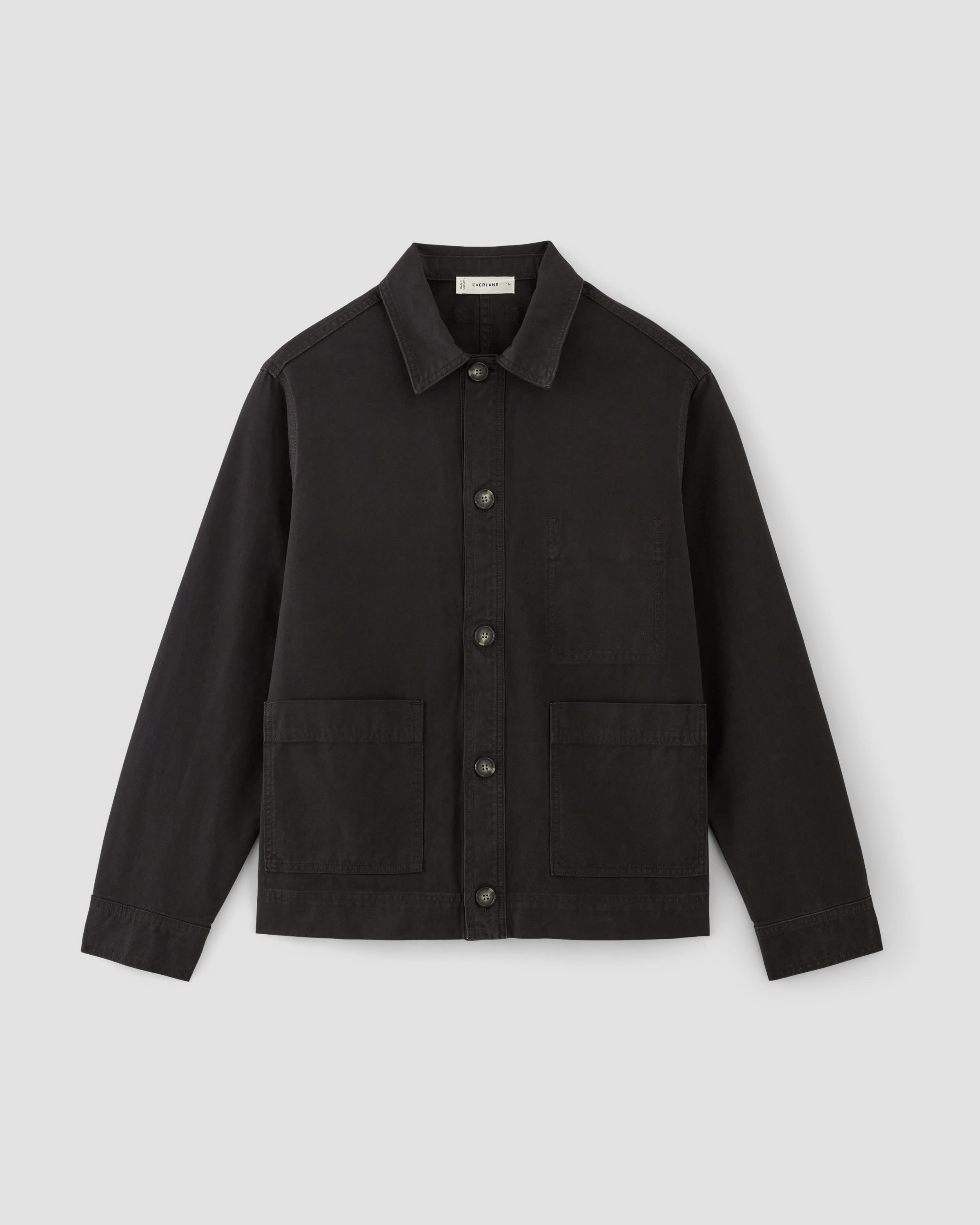 Everlane black denim jacket store