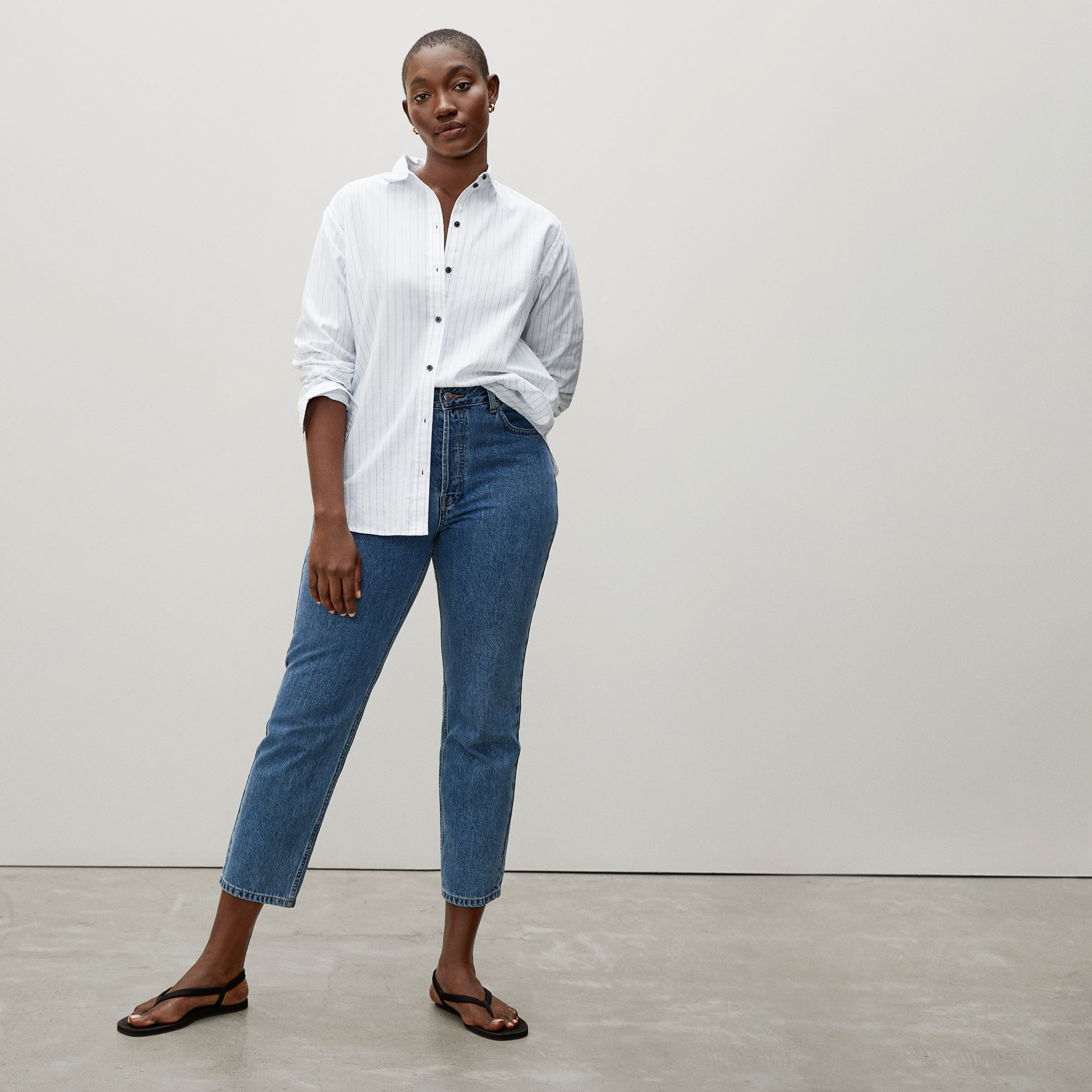 Everlane silky cotton relaxed shirt