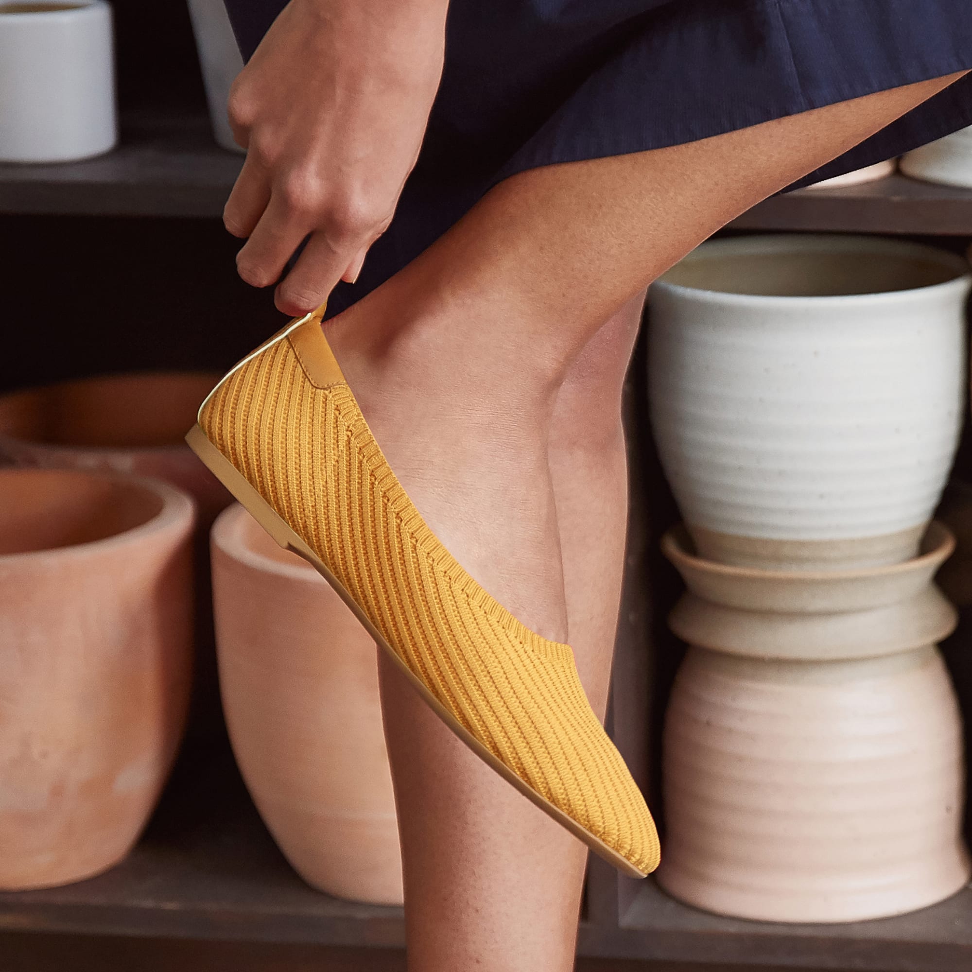 The Day Glove in ReKnit Yellow Everlane