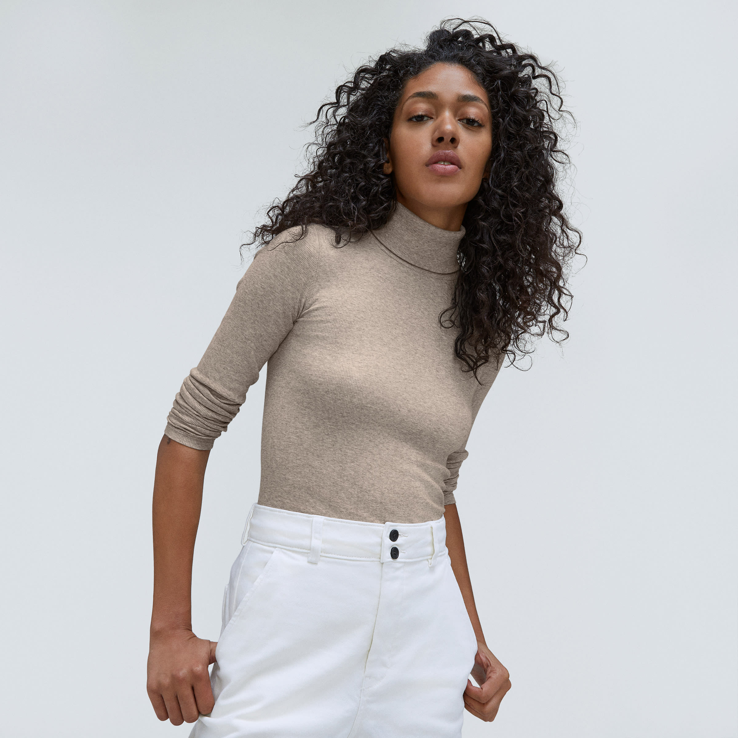 A Tissue Turtleneck Shirt Is the Affordable Essential Your Closet Needs