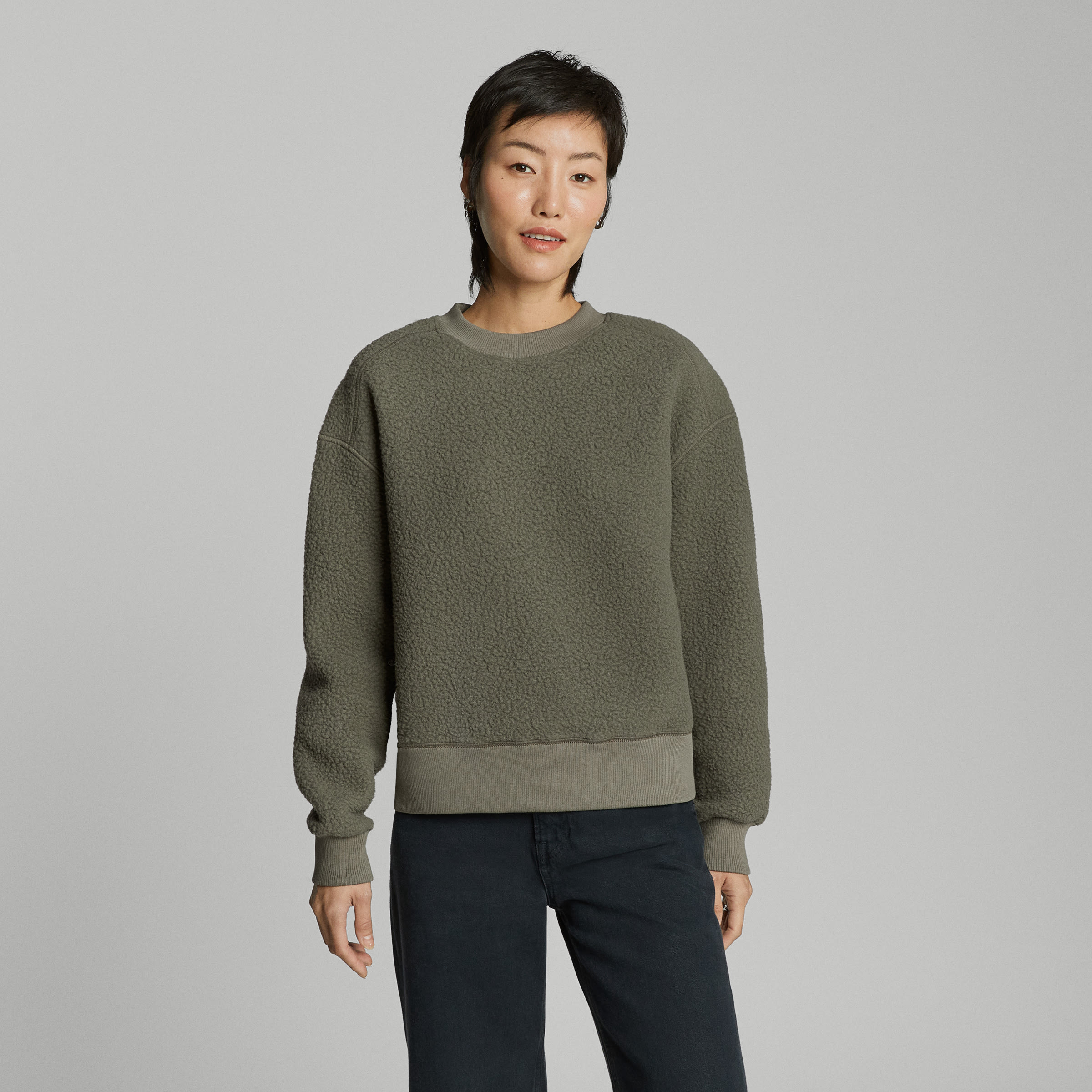 Everlane teddy crew neck sweater store