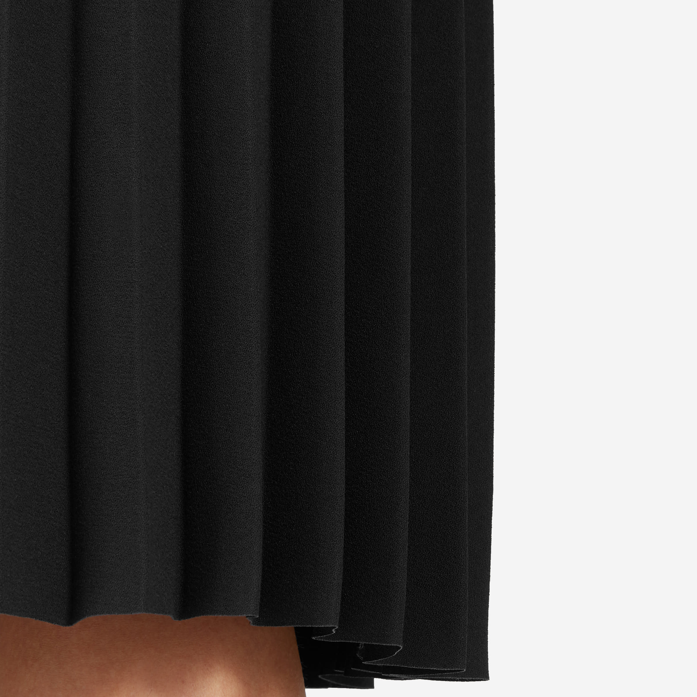 The Pleated Midi Skirt Black Everlane