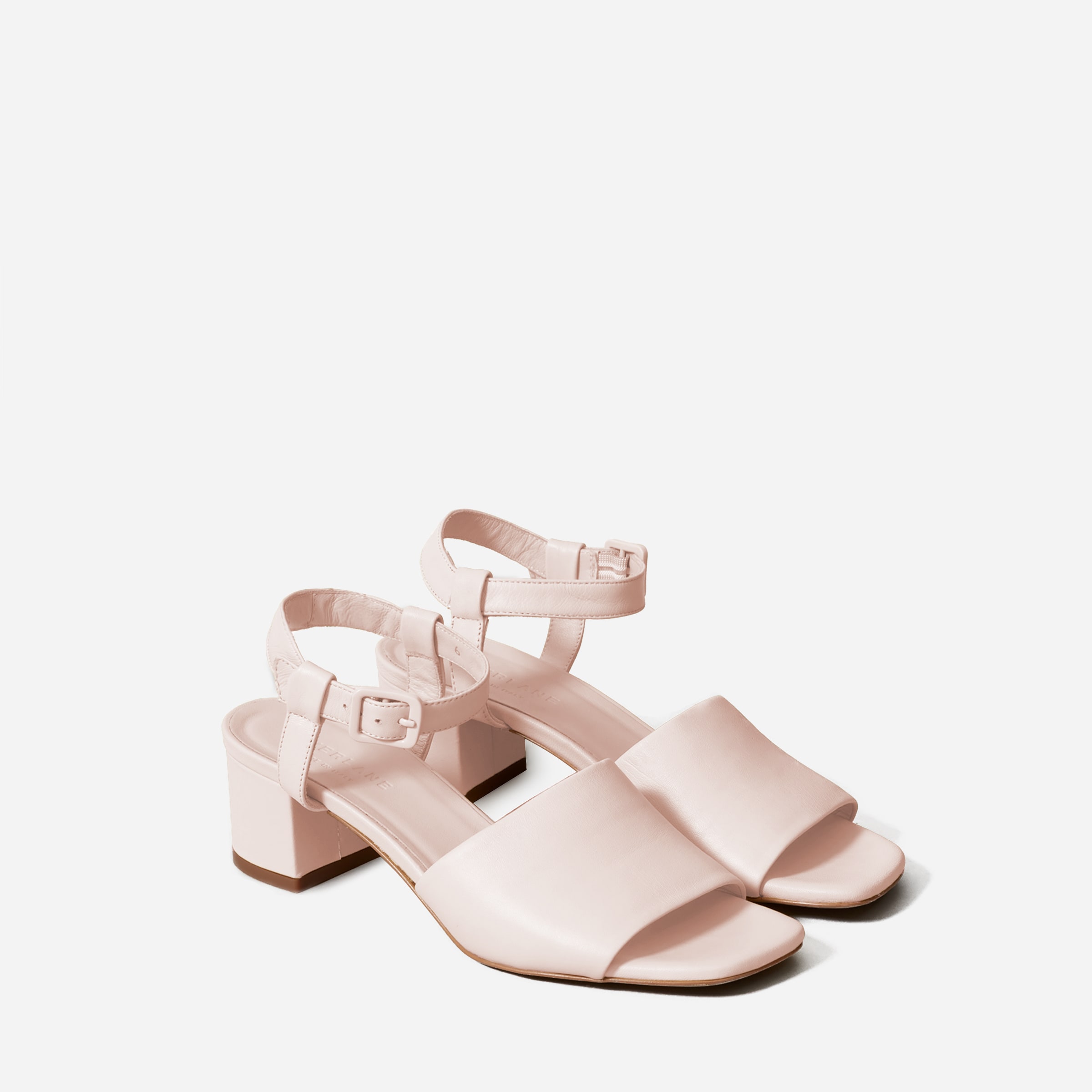 The Block Heel Sandal Pale Rose Everlane