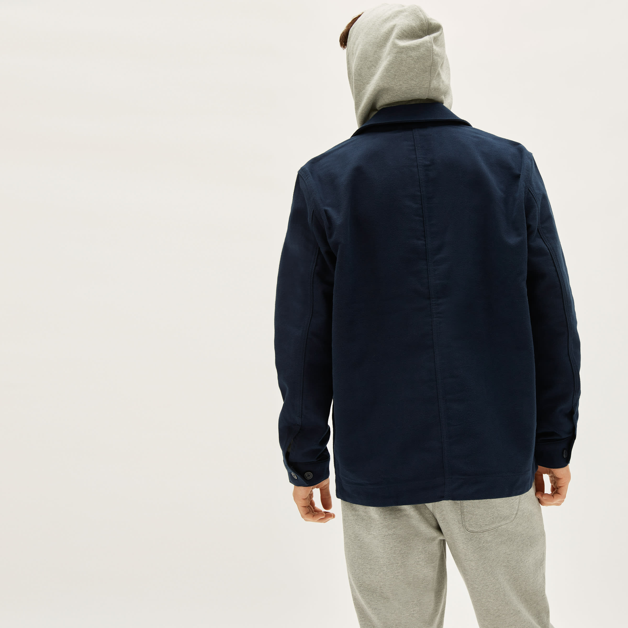 The Flannel Chore Jacket Navy – Everlane