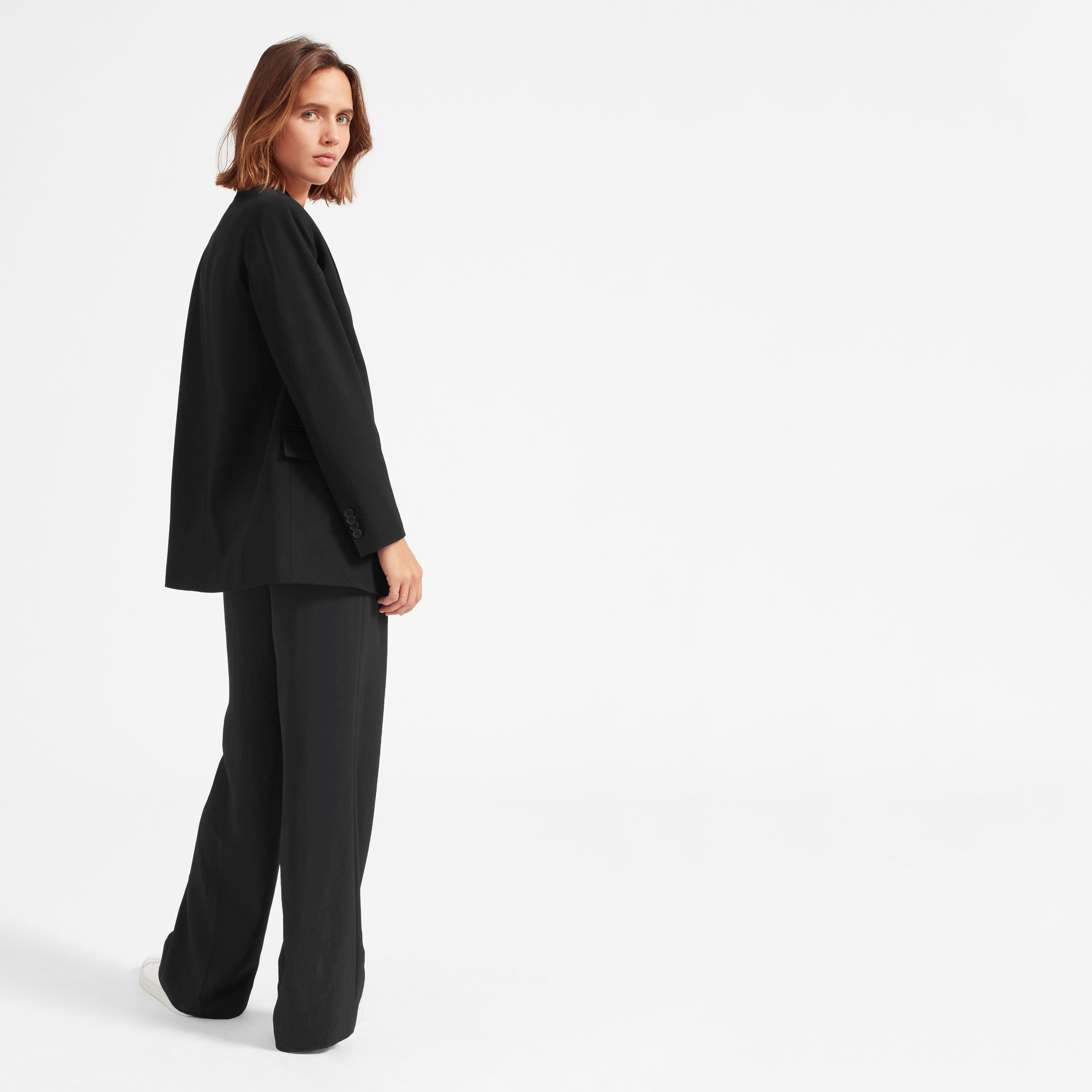 warehouse black blazer