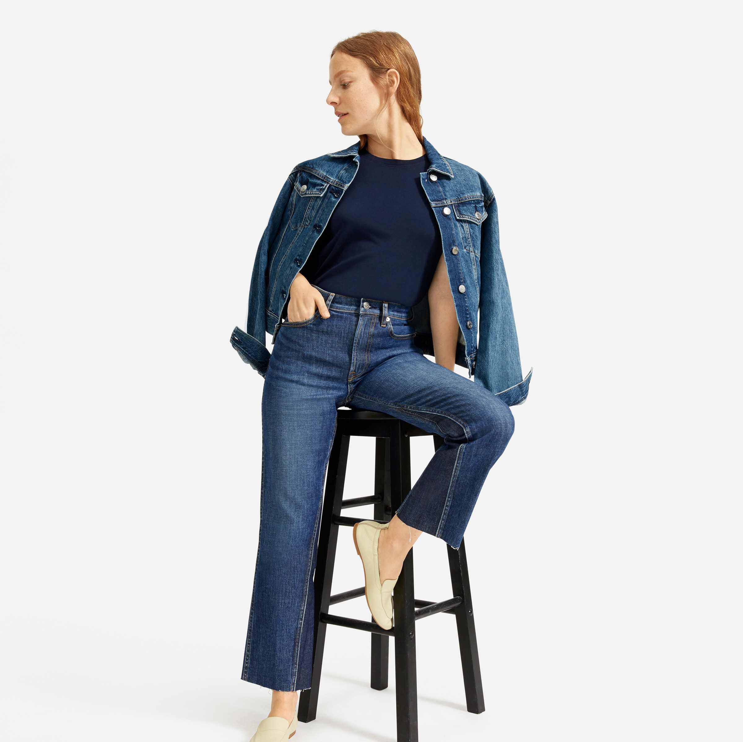 The Cheeky Bootcut Jean Classic Blue 