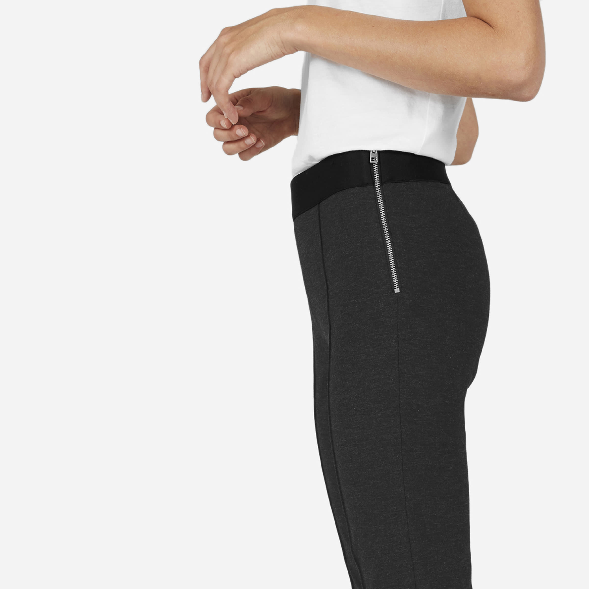 high waist ponte skinny pant